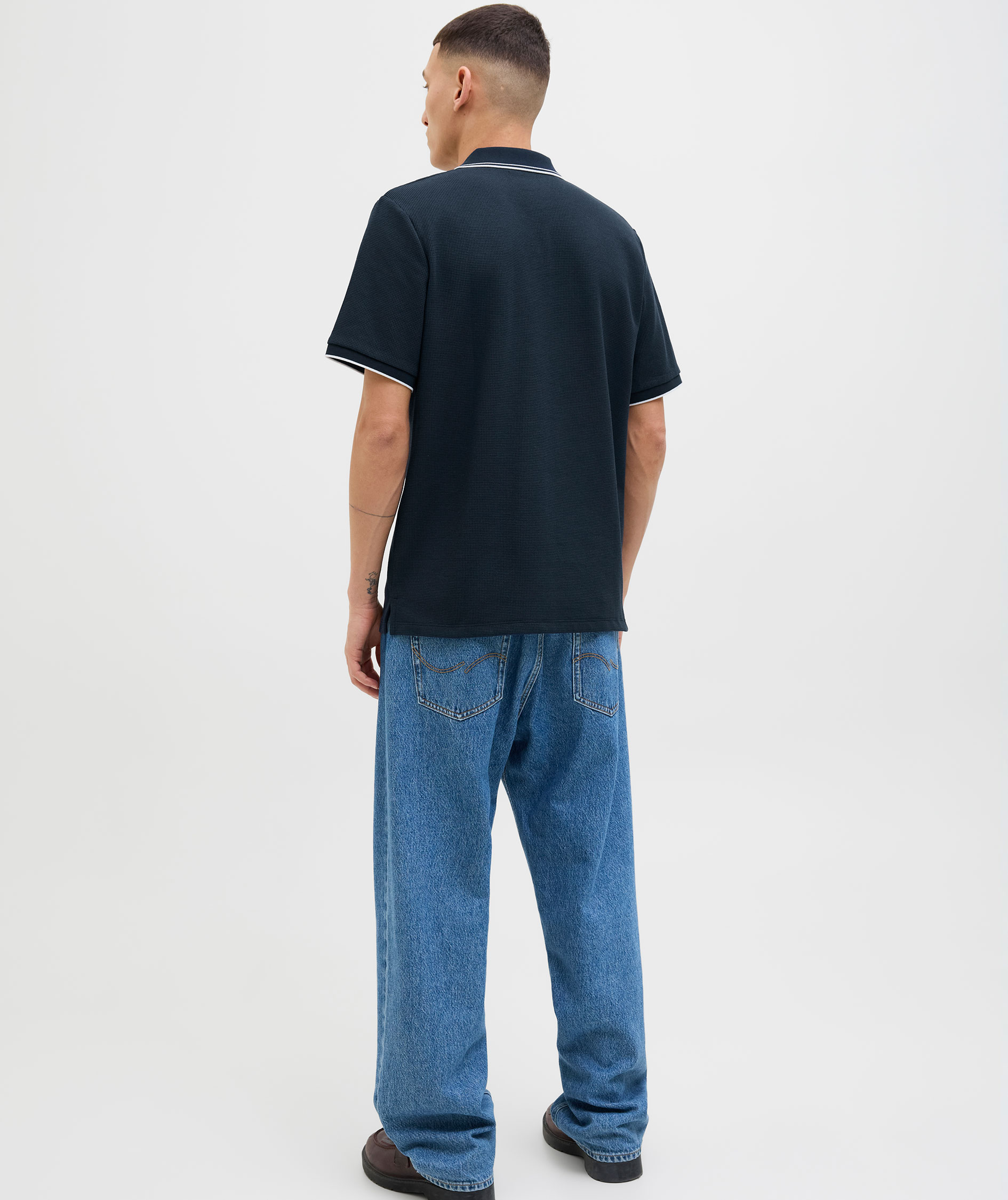 Jack & Jones JJEAUSTIN Polo shirt, Sky Captain, large image number 2