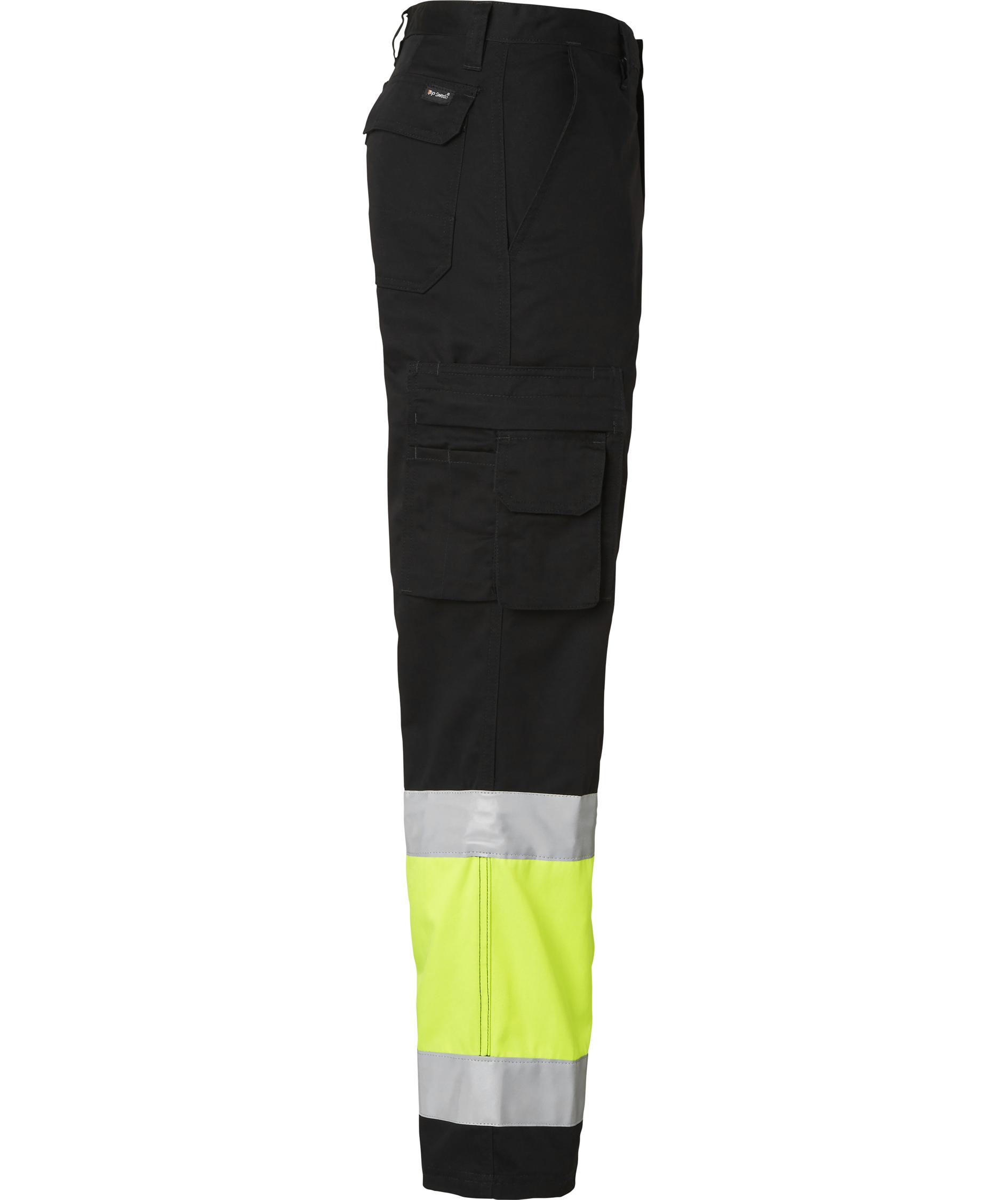 Top Swede servicebyxa 2070, Svart/Varselgul, large image number 2