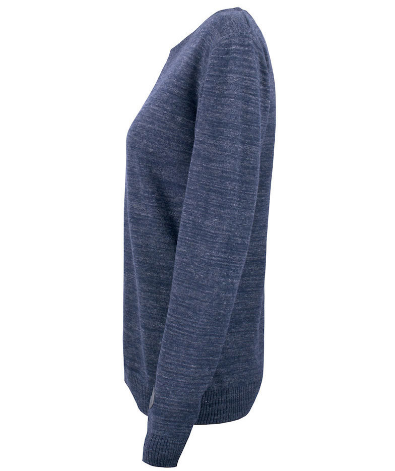 Cutter & Buck Eatonville women's knitted pullover, Navy melange, large image number 6