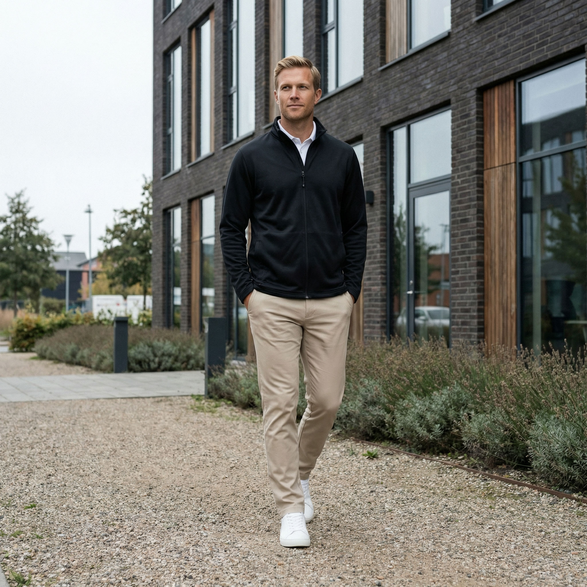 Cutter & Buck Twin Flakes tr&ouml;ja, Svart