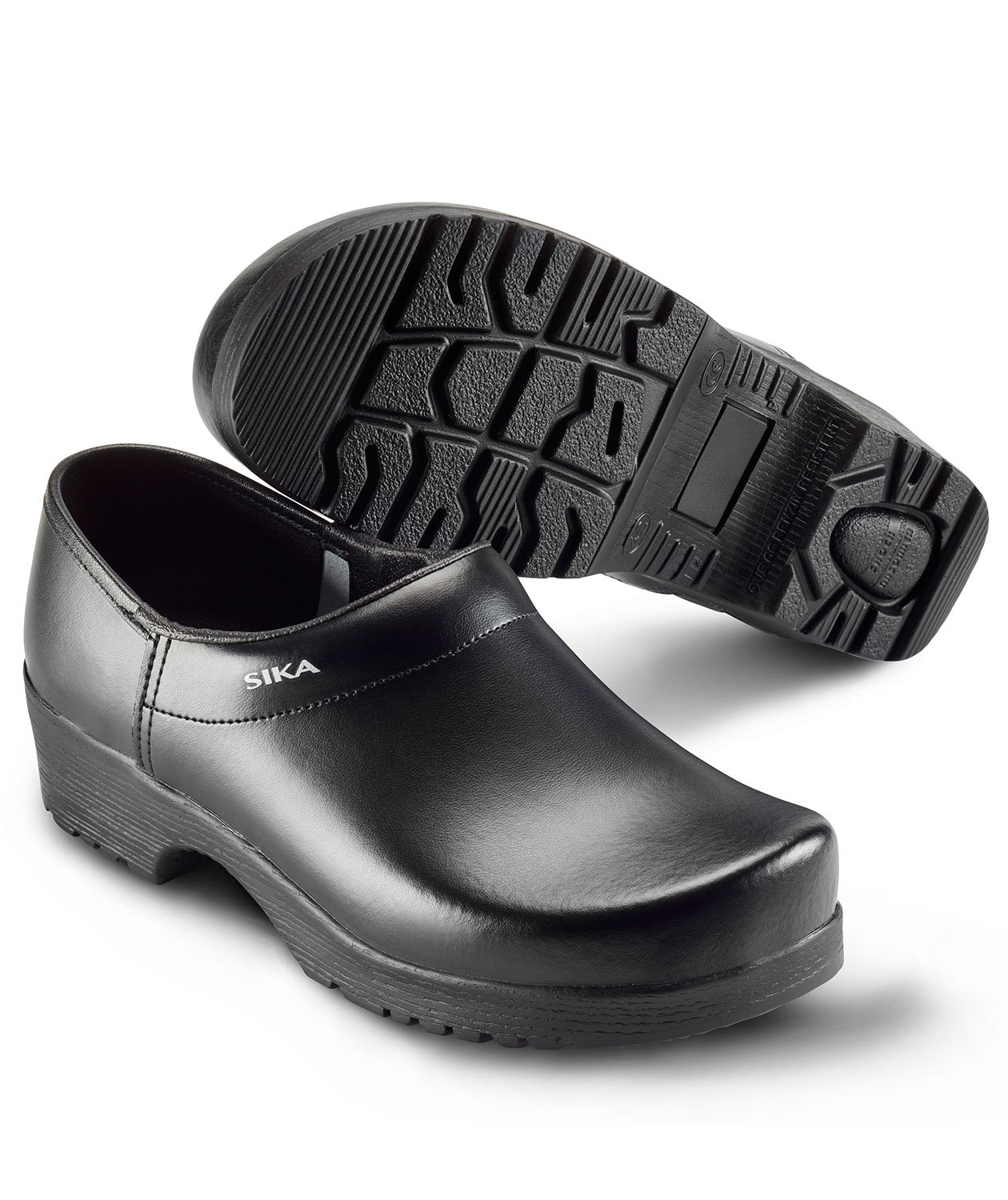 Sika Flexika tr&auml;skor med h&auml;lkappa, Svart