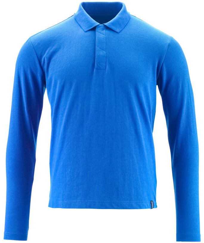 Mascot Crossover langermet polo T-skjorte, Azurbl&aring;, Azurbl&aring;, swatch