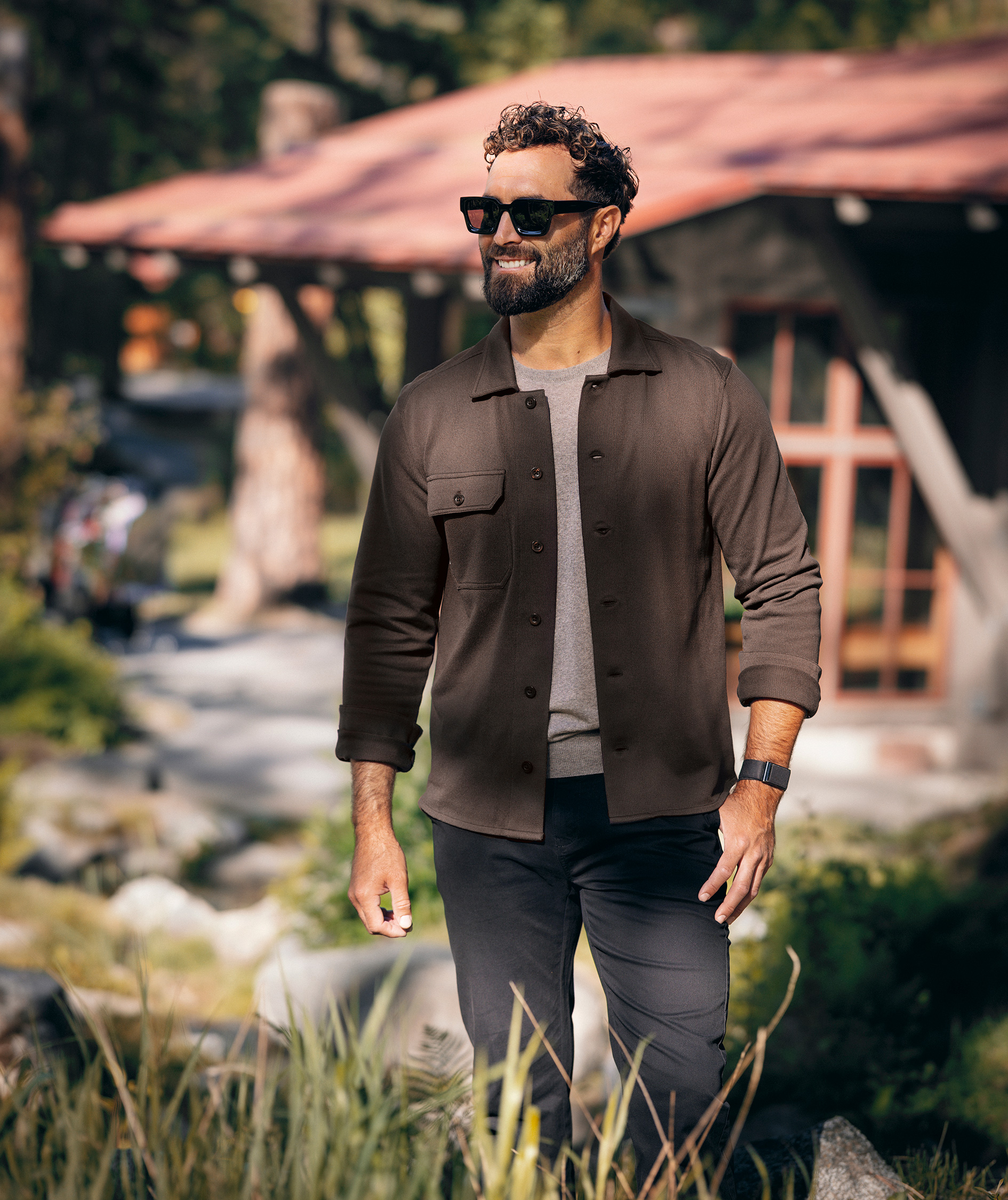 Cutter & Buck Advantage Leisure skjorta, M&ouml;rk Mocka