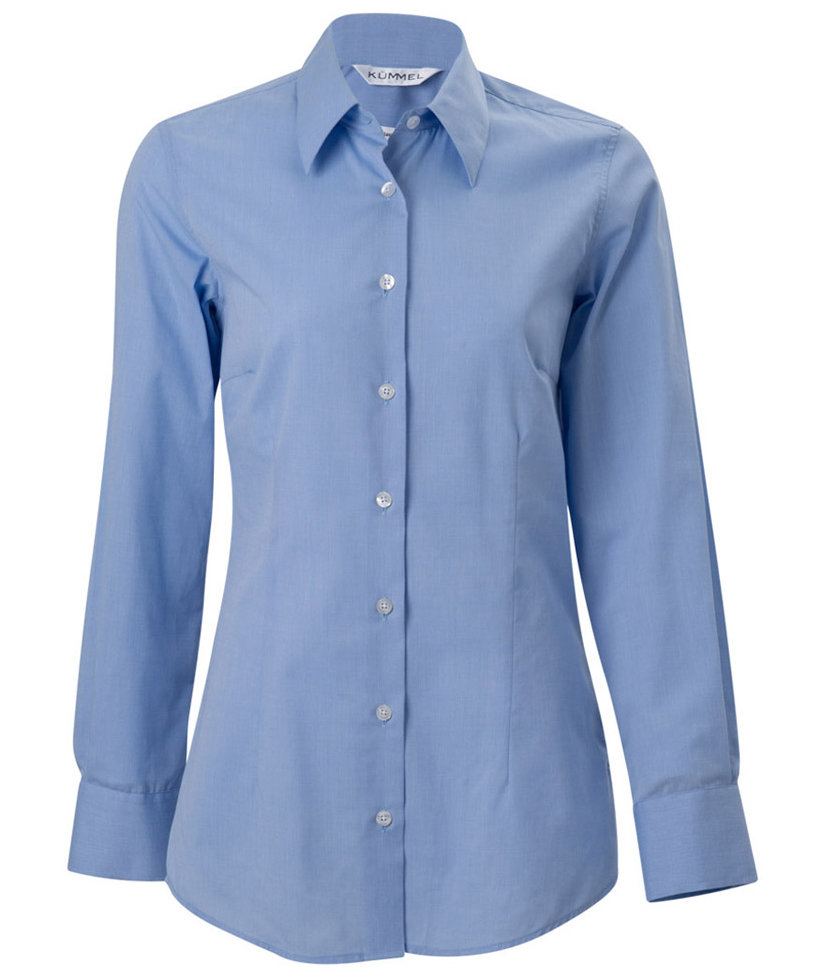 K&uuml;mmel Nicole fil-&aacute;-fil Classic fit Damenhemd, Hellblau, Hellblau, swatch