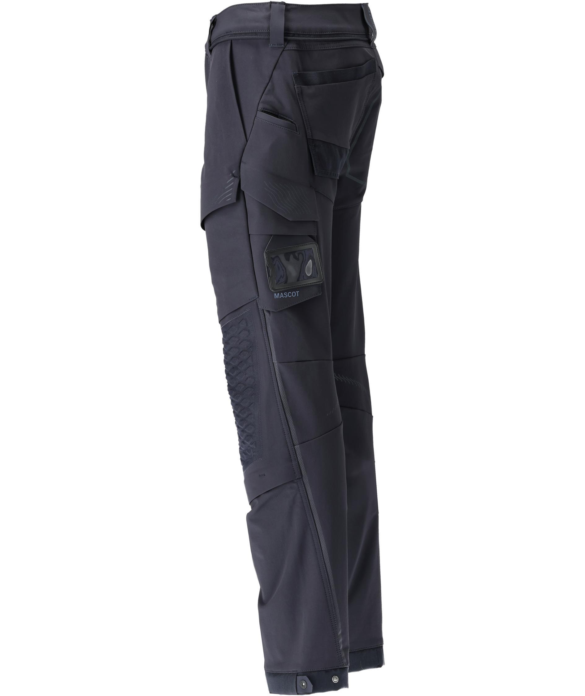 Mascot Customized arbetsbyxa full stretch, M&ouml;rk Marinbl&aring;, large image number 4