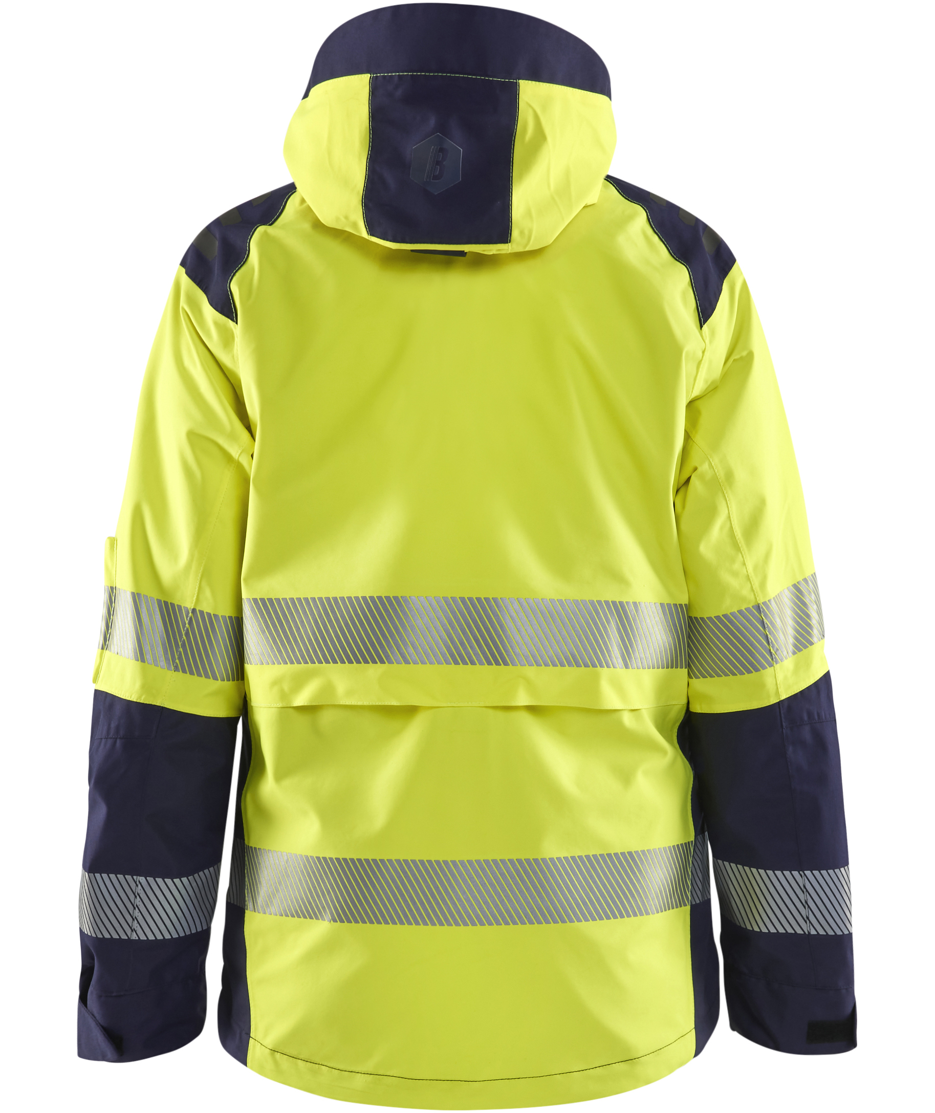 Bl&aring;kl&auml;der women's shell jacket, Hi-Vis yellow/marine, large image number 2