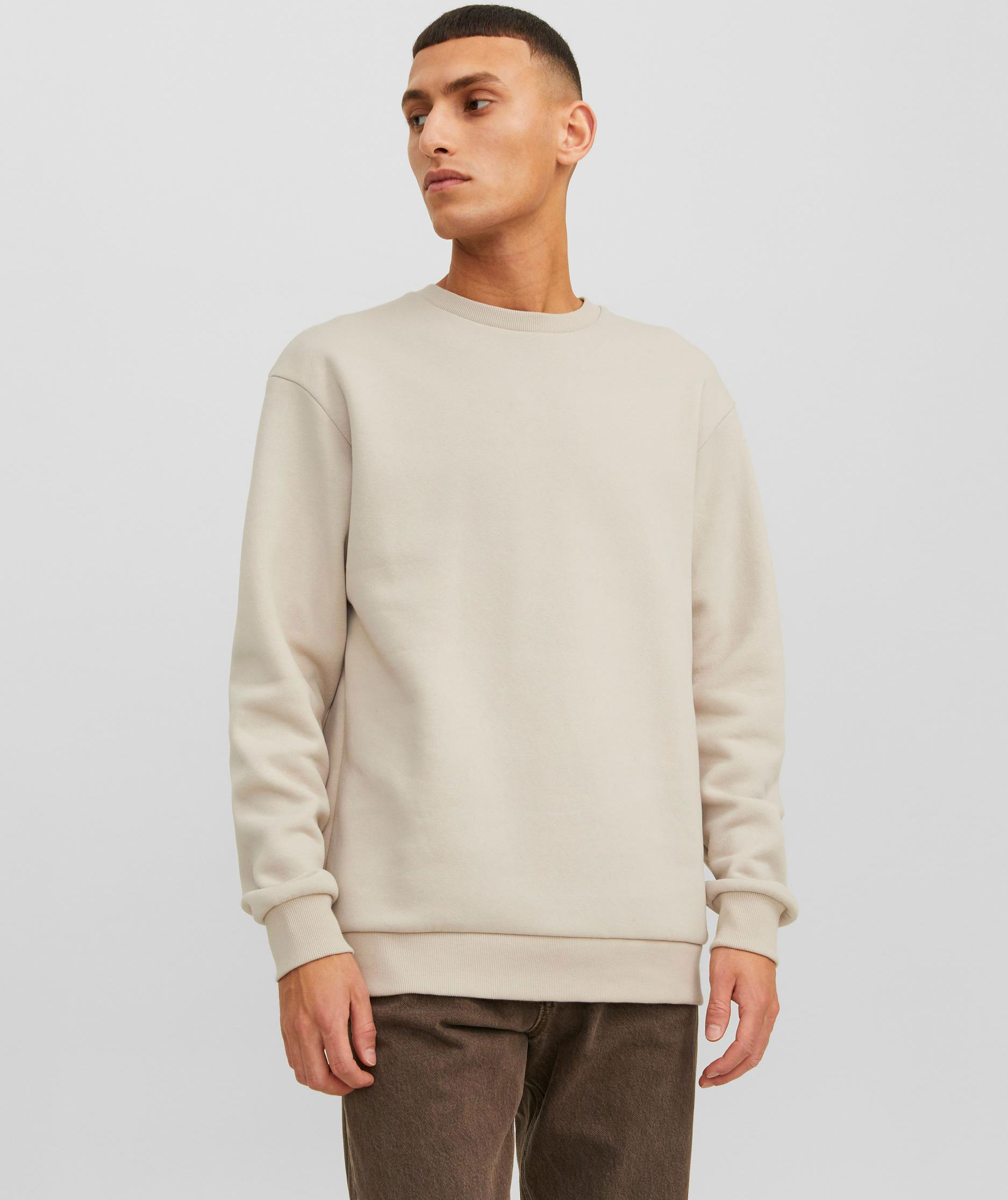 Jack & Jones JJEBRADLEY collegegenser, Moonbeam