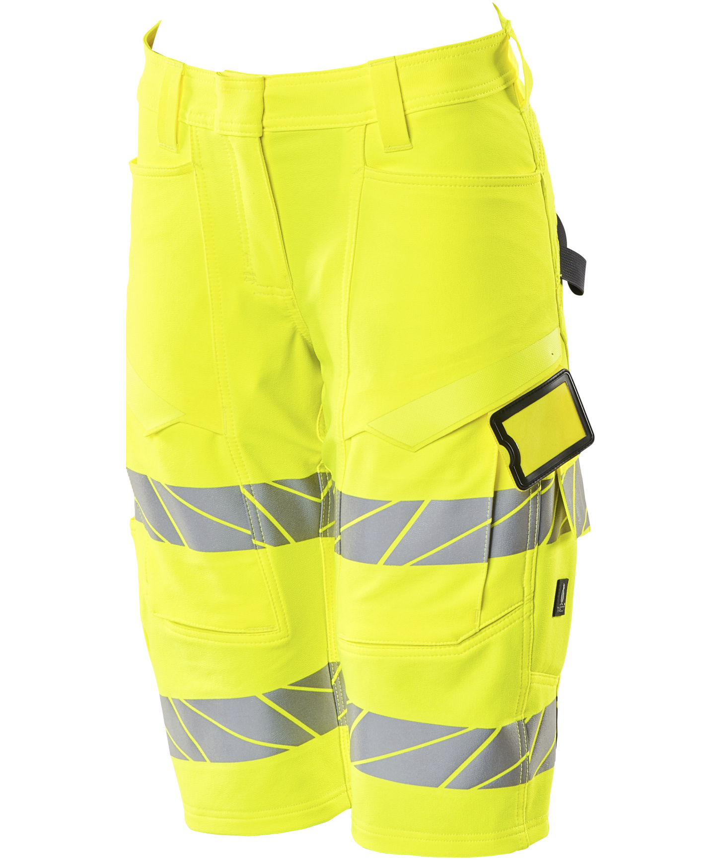 Mascot Accelerate Safe diamond fit dame shorts full stretch, Hi-viz gul, large image number 2