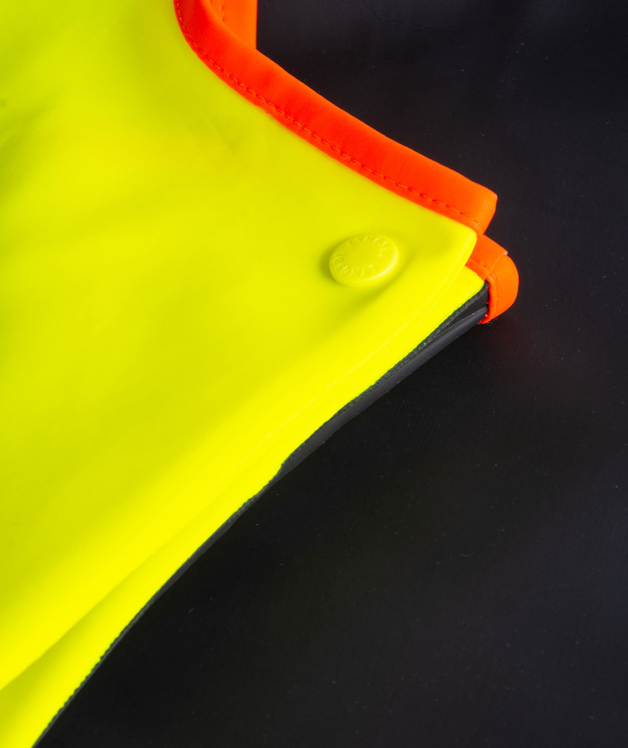 Lyngs&oslash;e PVC Regenlatzhose, Hi-vis gelb/marine, large image number 2