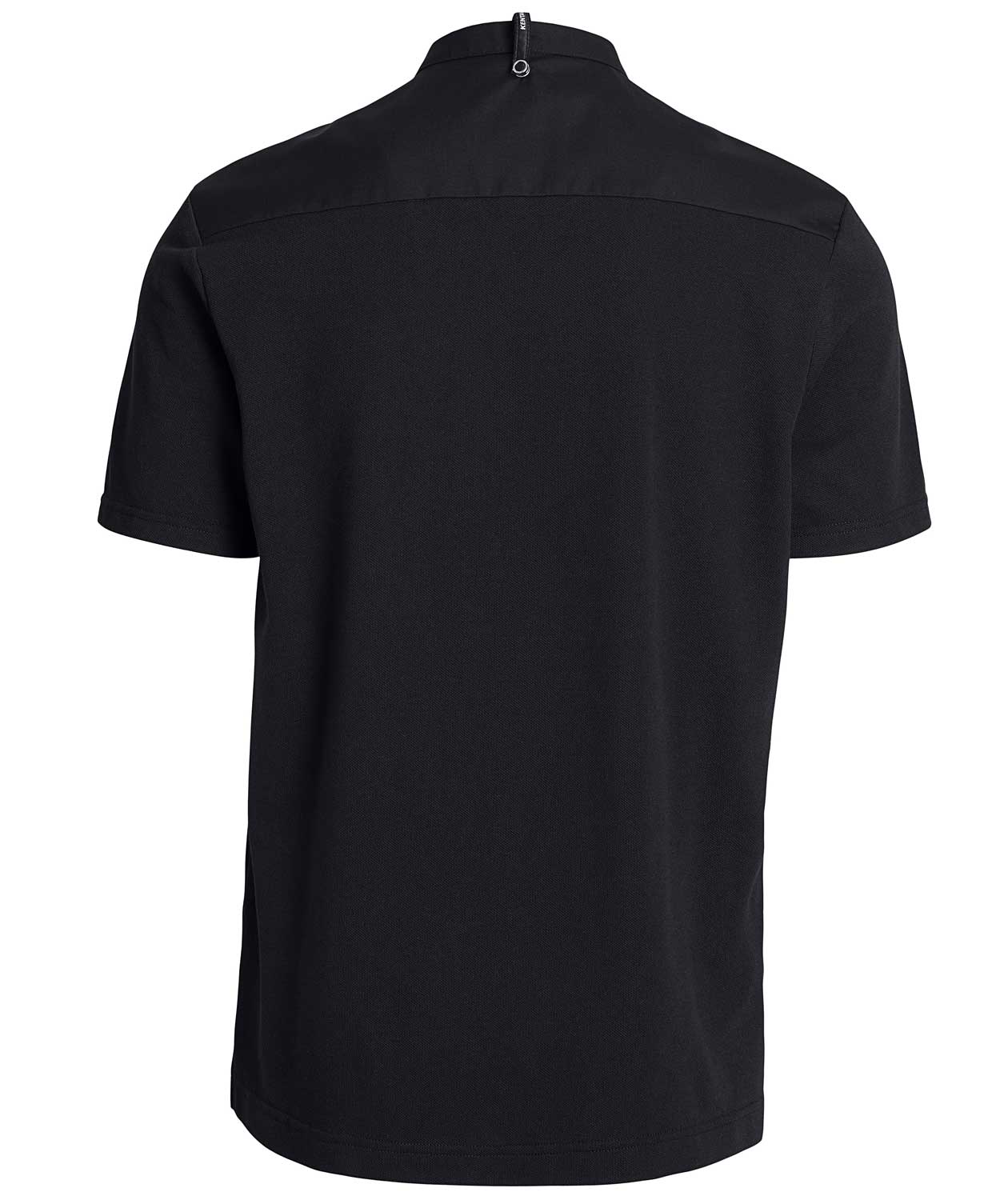 Kentaur modern fit kortermet  pique kokke-/service skjorte, Svart, large image number 2