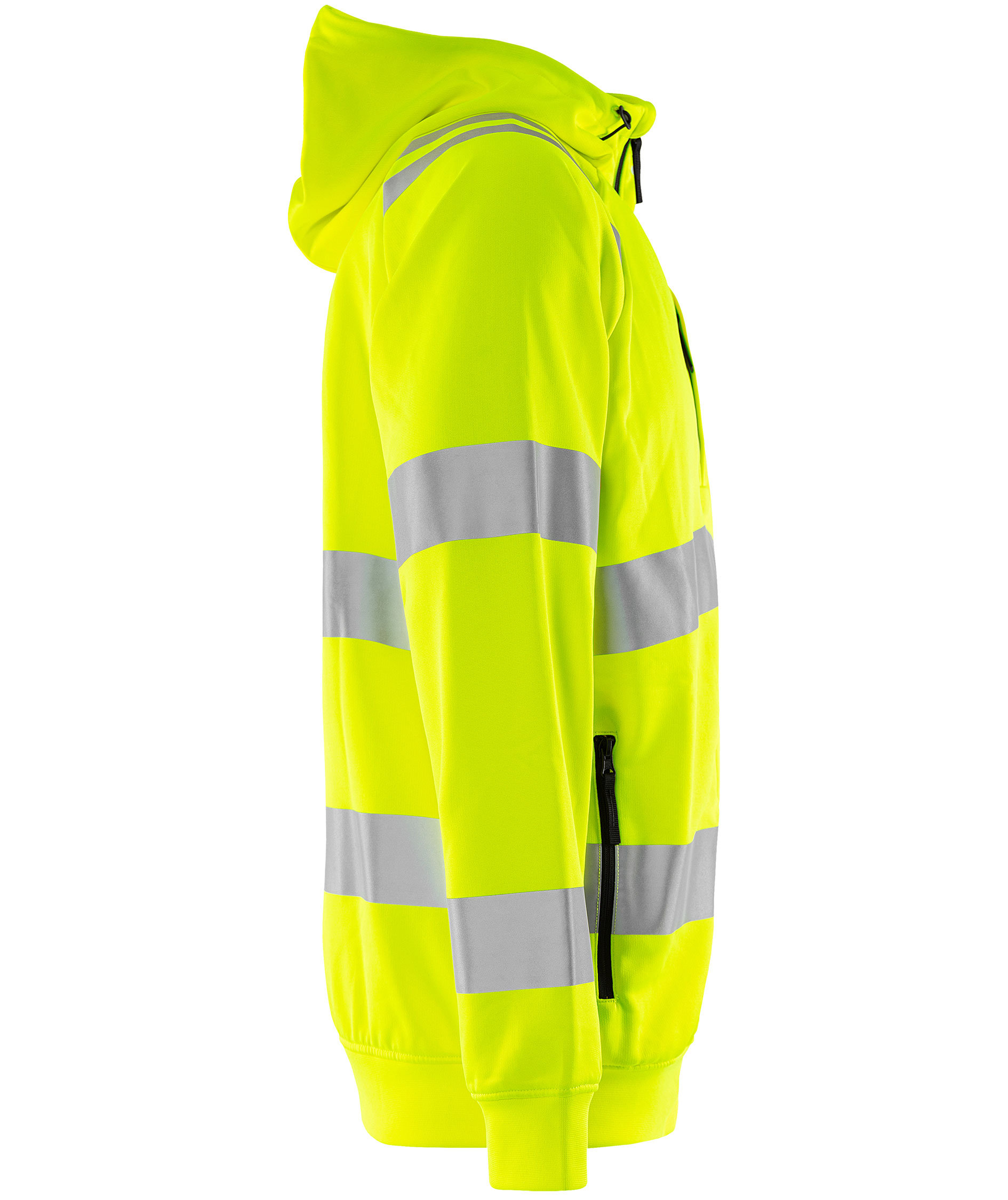 Fristads Green hoodie med dragkedja 7865 GPSW, Varsel Gul, large image number 4