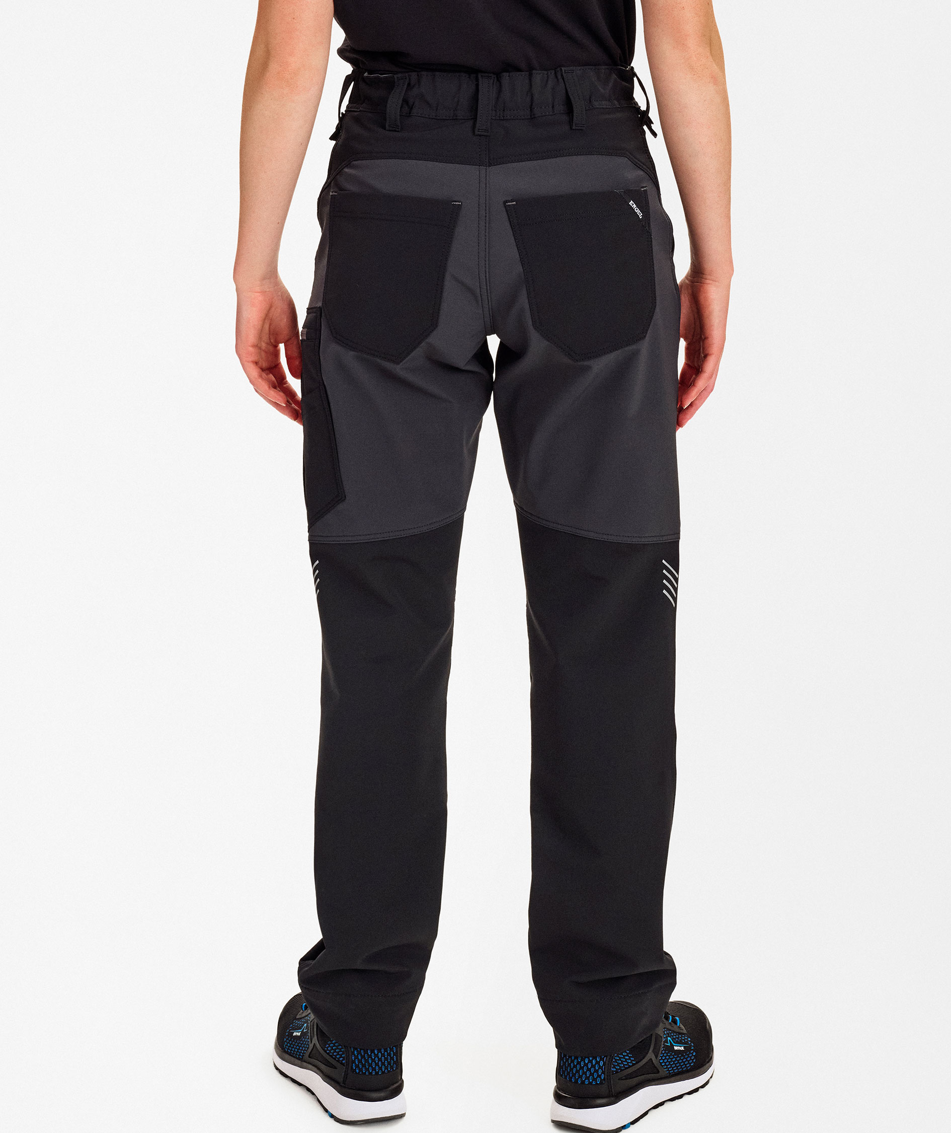 Engel Entire dame servicebukser full stretch, Black/Anthracite Grey, large image number 3
