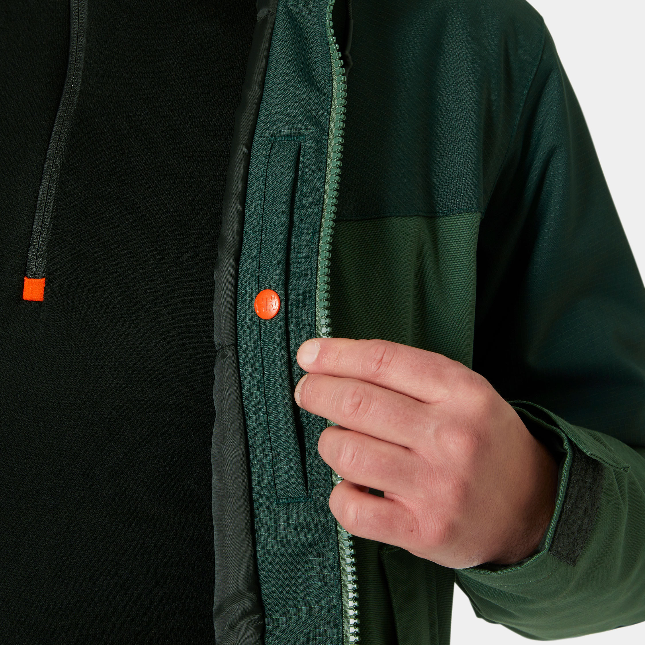 Helly Hansen Oxford vinterjacka, Spruce/Darkest Spruce, large image number 4