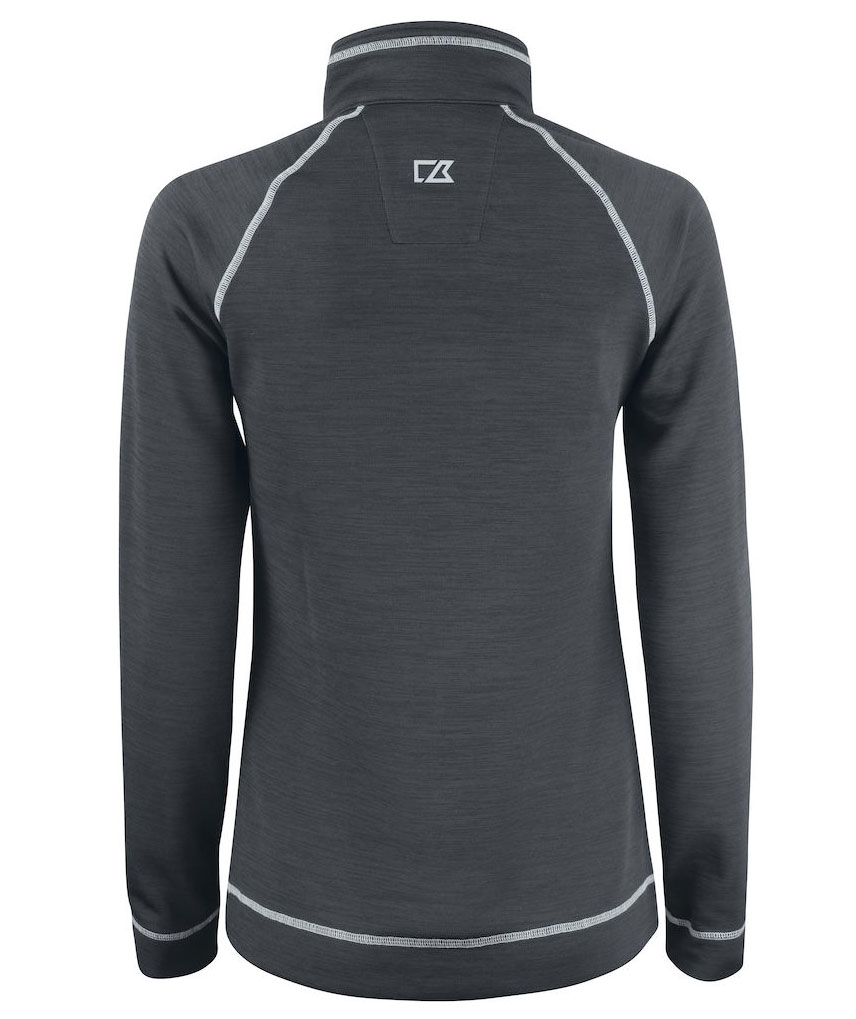 Cutter & Buck Chambers Half Zip dam, Anthracite melange, large image number 2