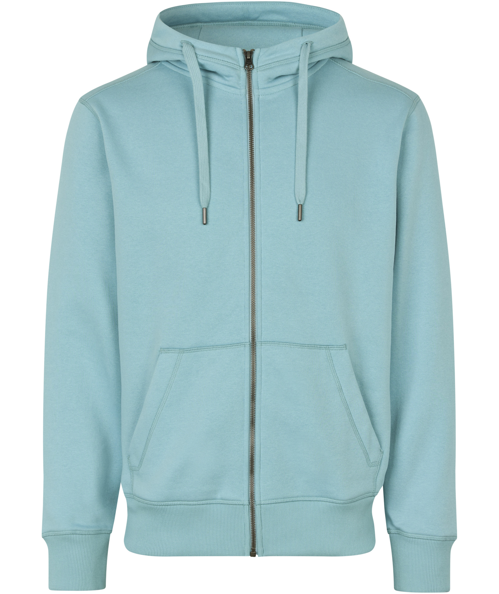 ID Core hoodie med dragkedja, Dusty Aqua, Dusty Aqua, swatch