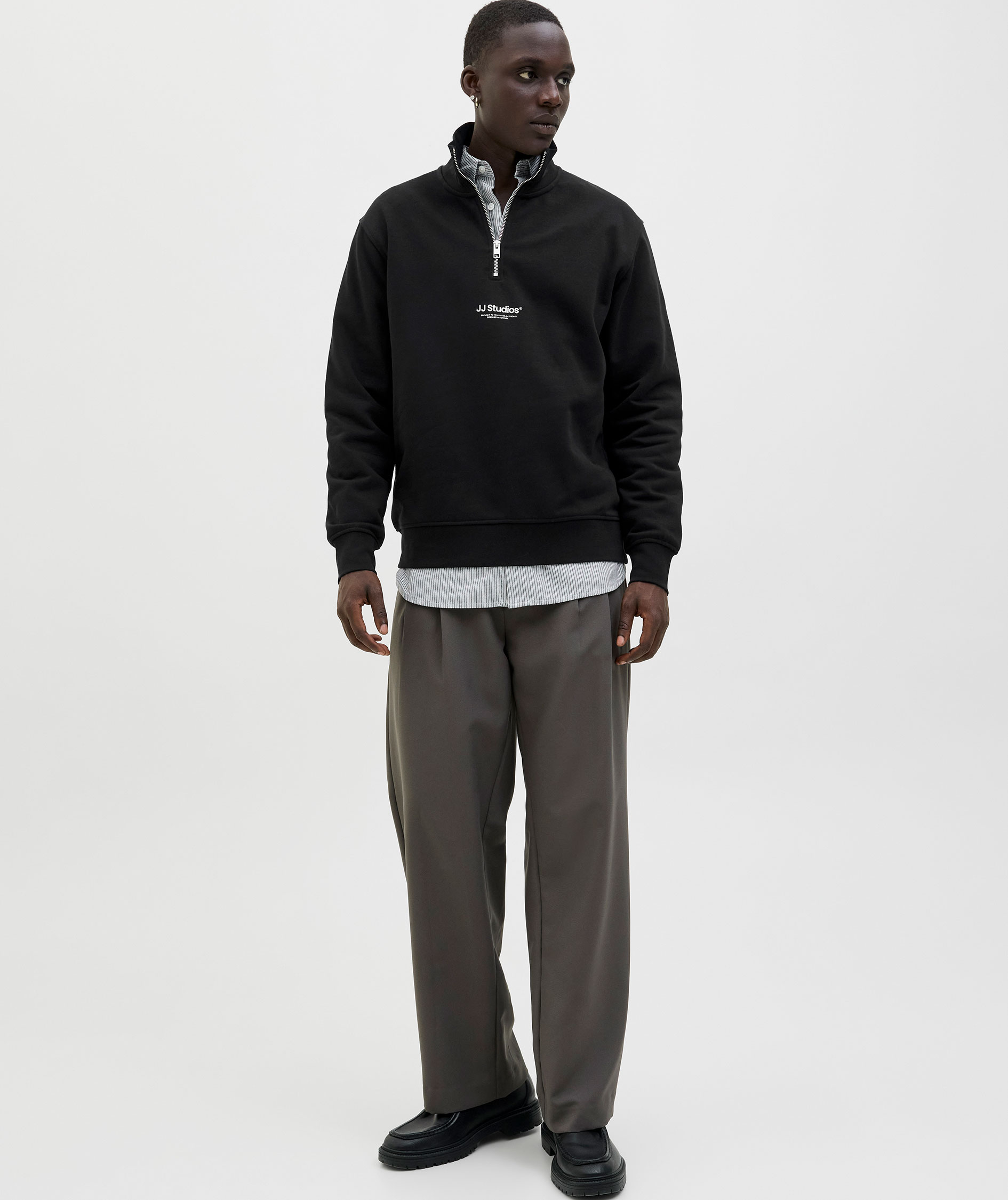 Jack & Jones JJESOHO half zip, Black, large image number 6