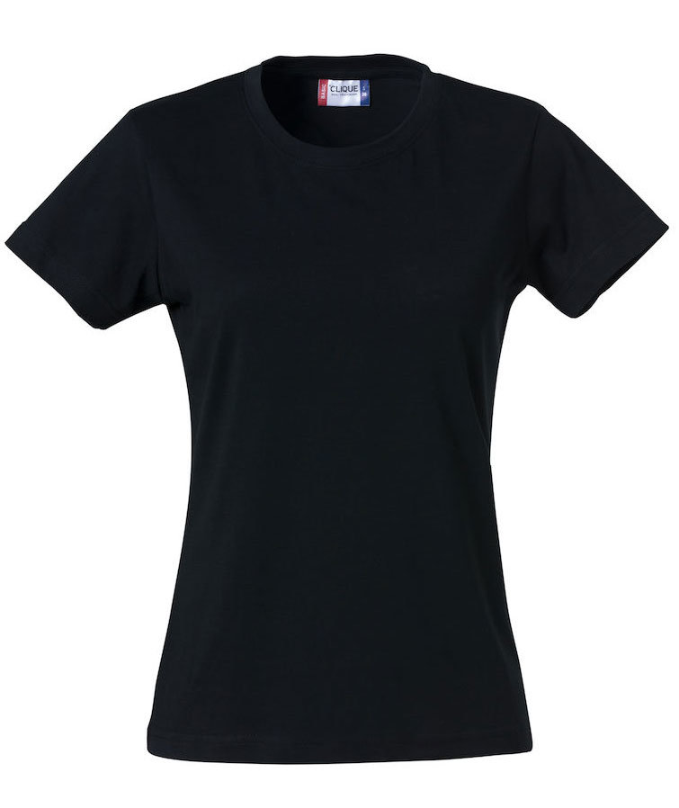 Clique Basic T-shirt dam, Svart, Svart, swatch