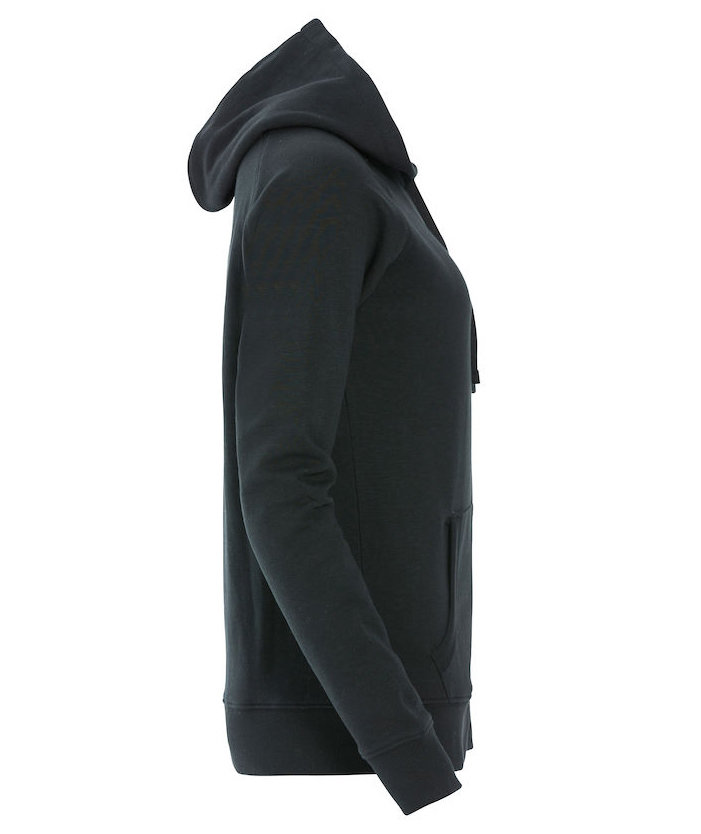 Clique Loris Damen Hoodie, Schwarz, large image number 2