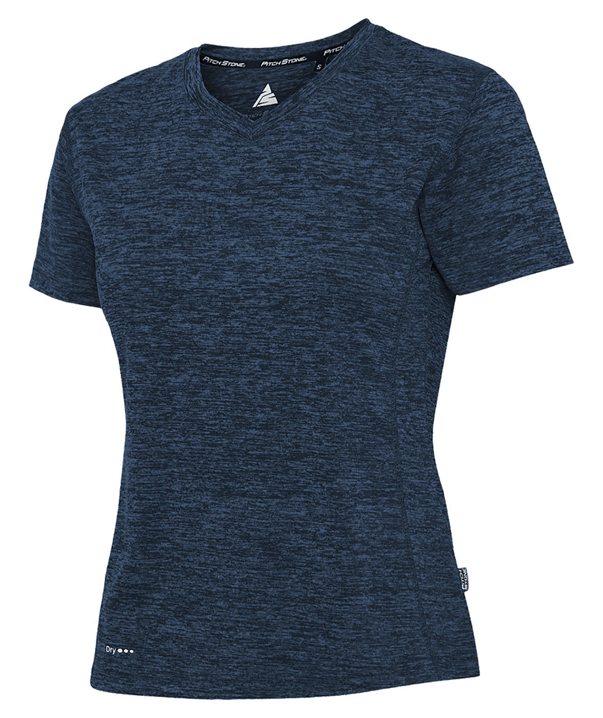 Pitch Stone T-shirt dam, Navy melange