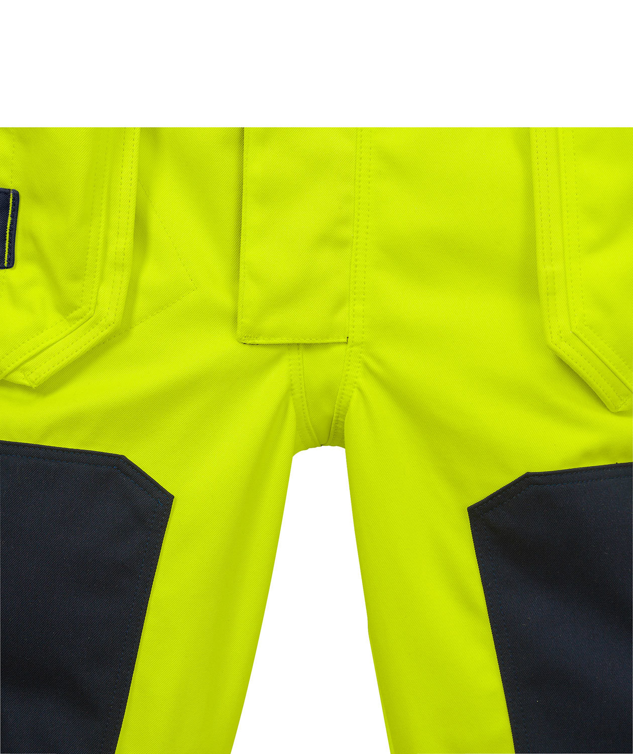 Fristads h&aring;ndverker selebukse 1075, Hi-vis gul/marinebl&aring;, large image number 2