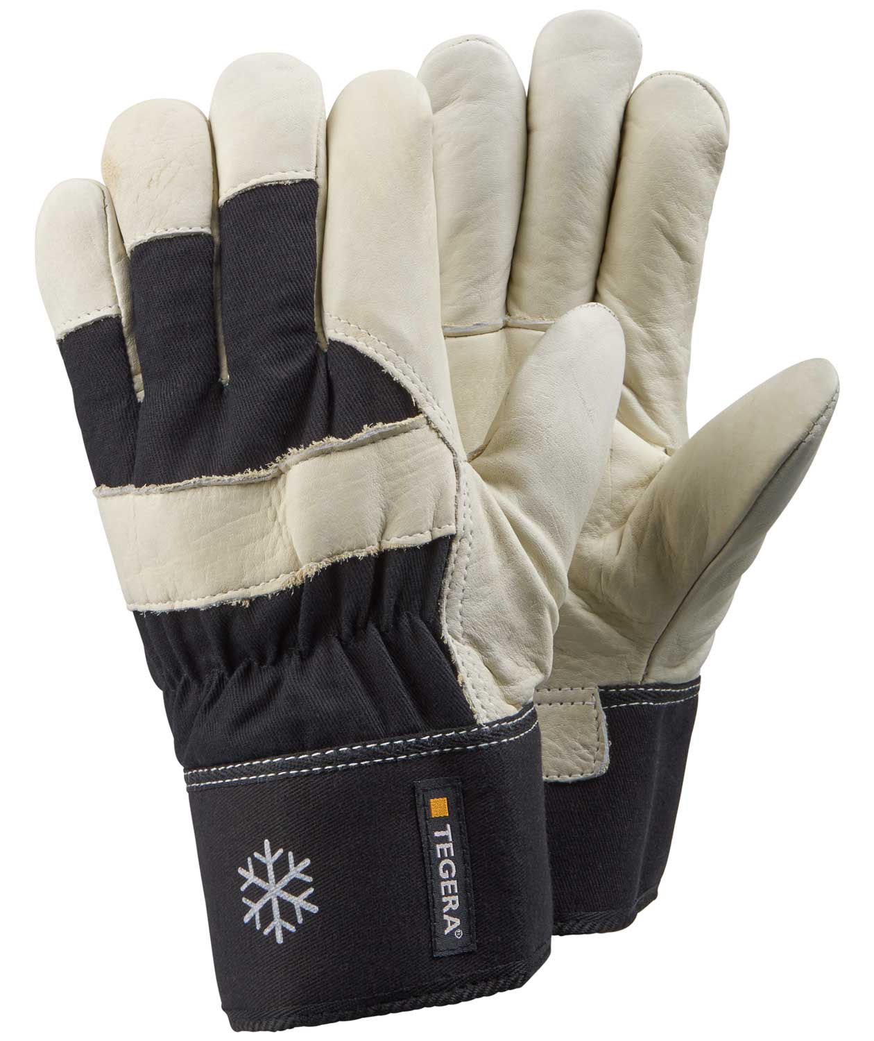 Tegera 203 vinter arbejdshandsker, Sort/Natur