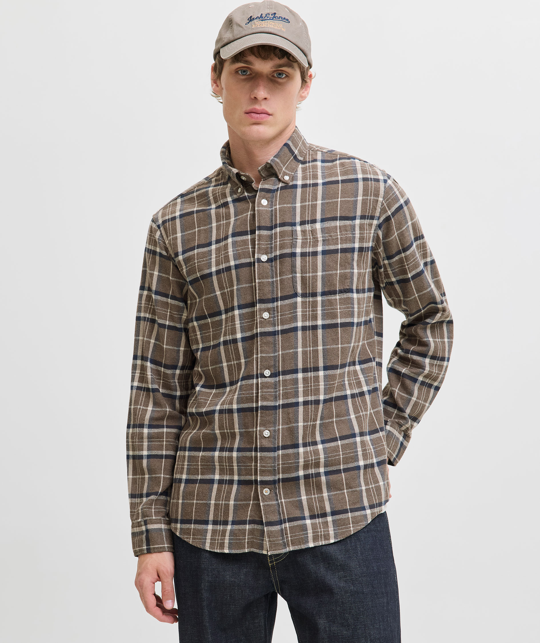 Jack & Jones JJECLASSIC flanellskjorta, Otter