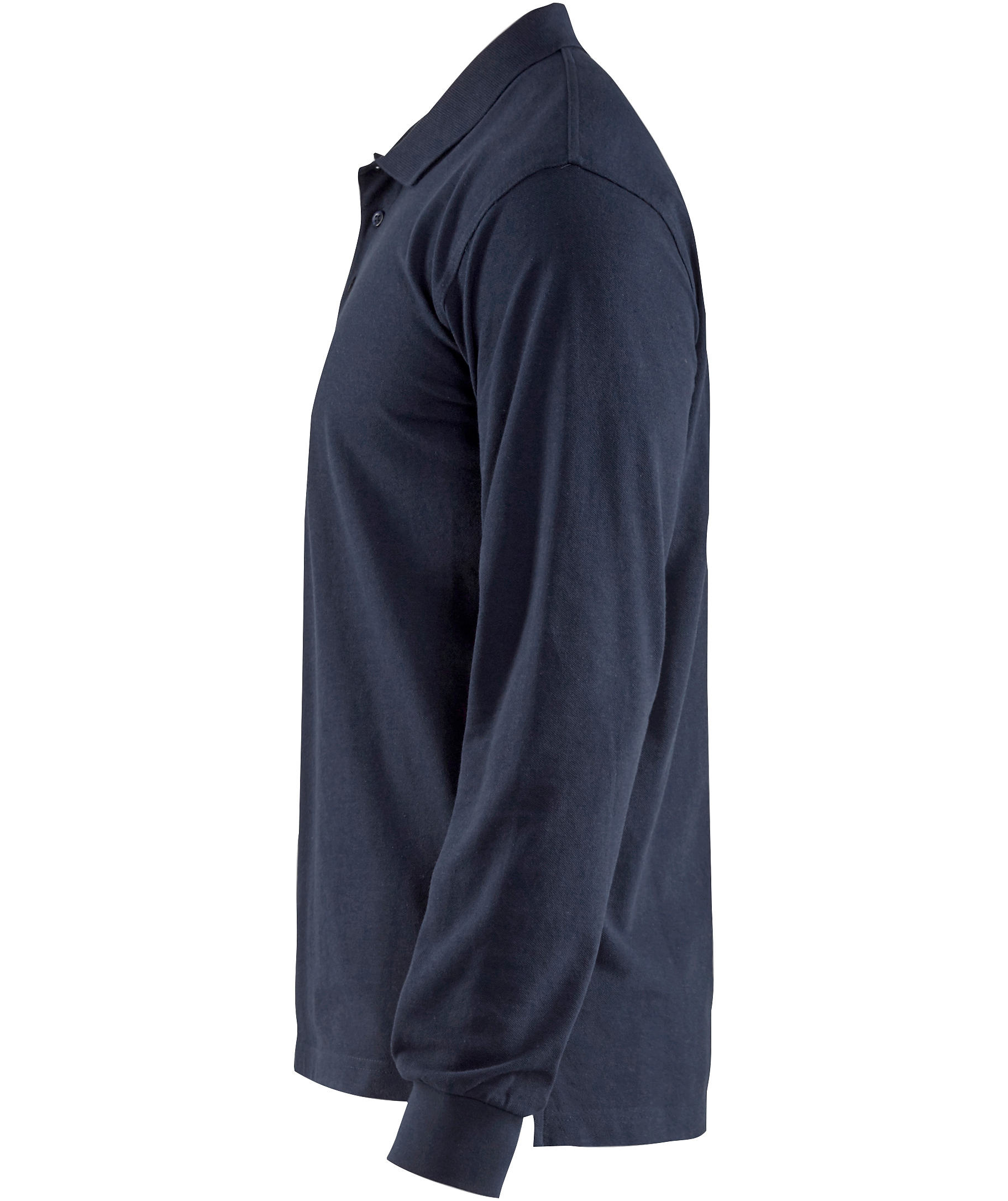 Bl&aring;kl&auml;der long-sleeved polo shirt, Dark Marine Blue, large image number 3