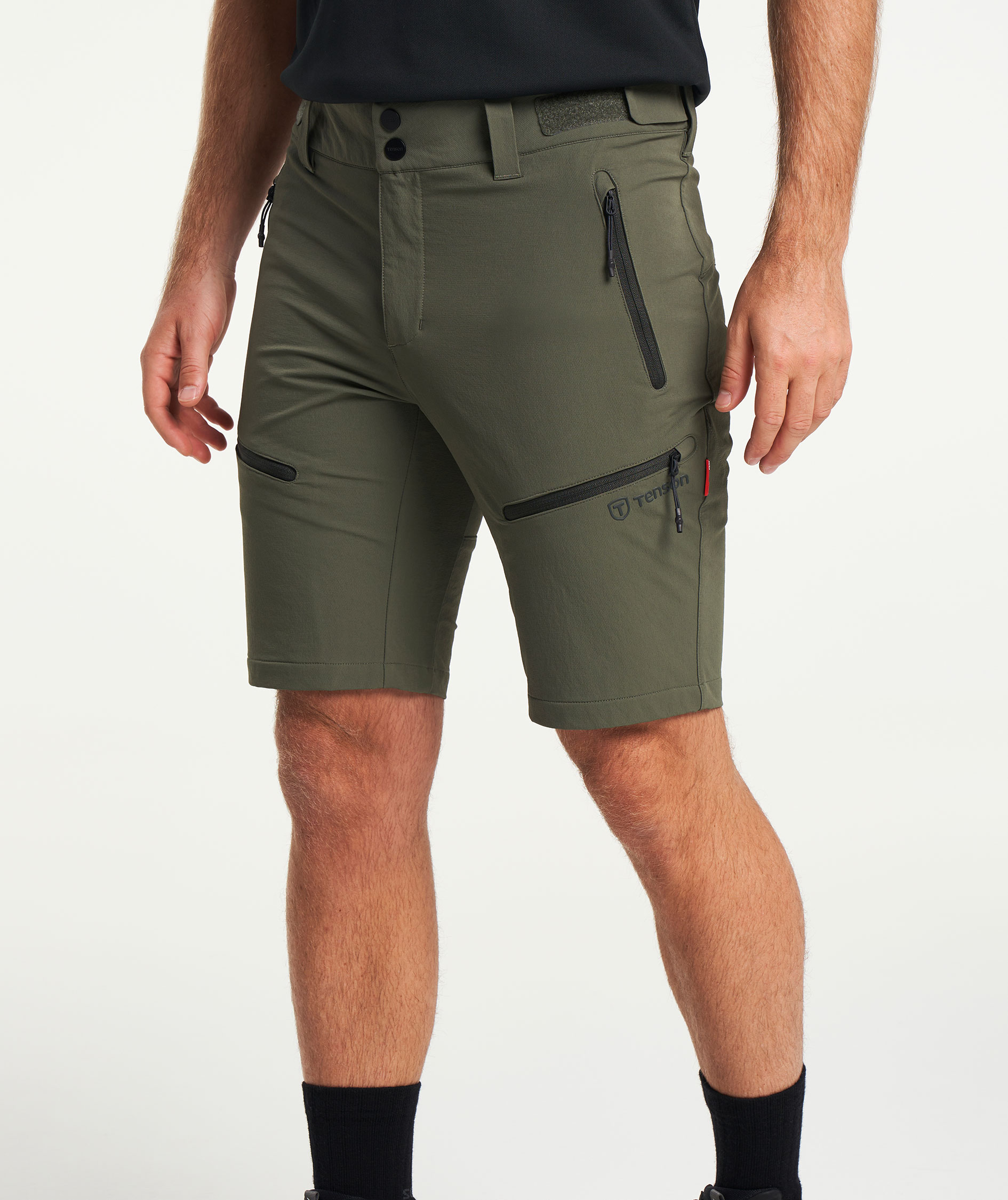 Tenson TXlite Flex shorts, Dark Olive, large image number 6