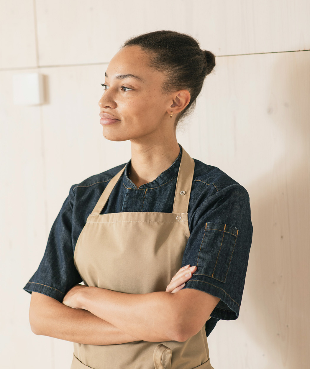 Segers 1097 kort&auml;rmad kockskjorta, Dark blue