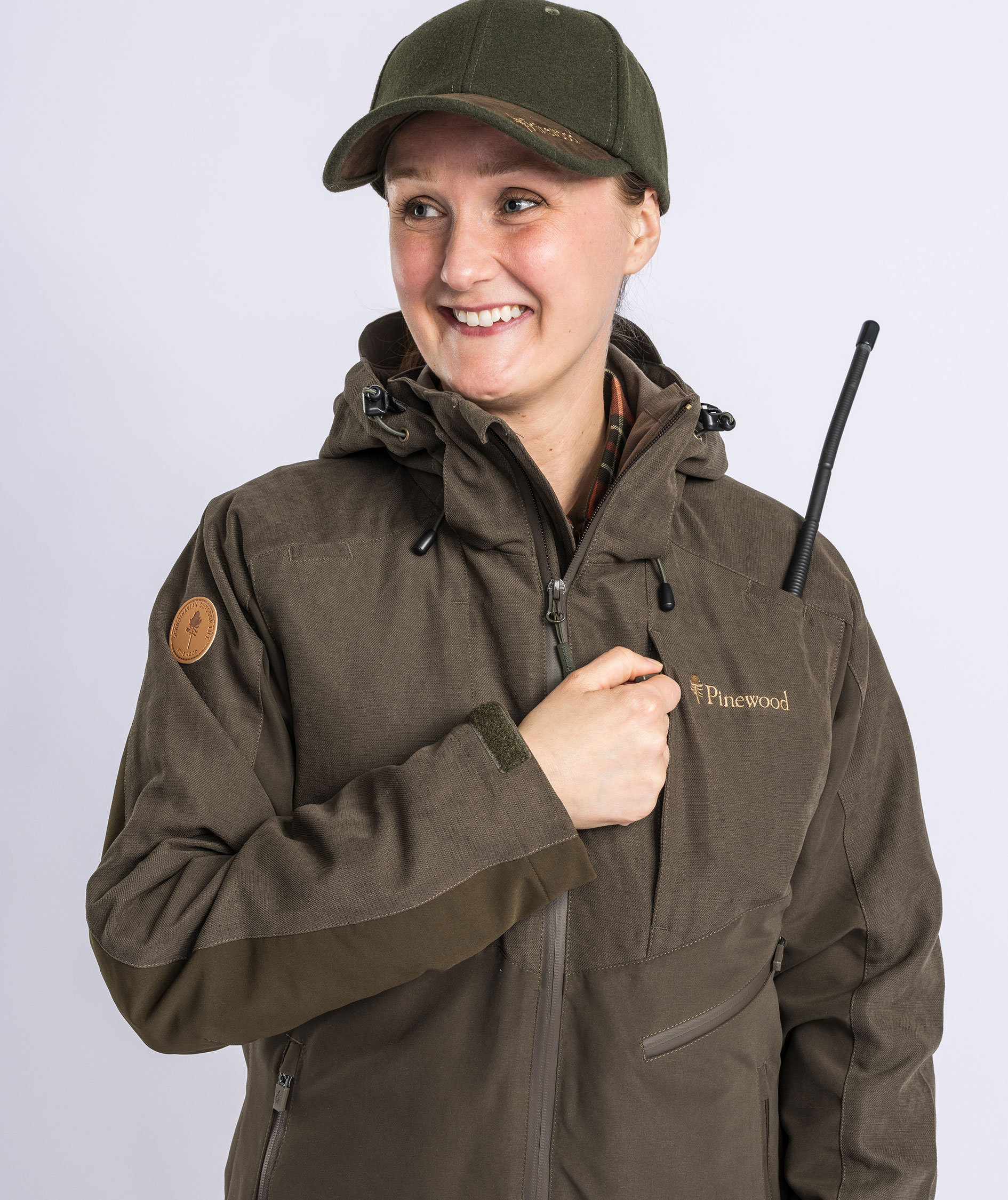 Pinewood&nbsp;Furudal Hunt Extreme damejakke, Suede Brown/dark olive, large image number 8