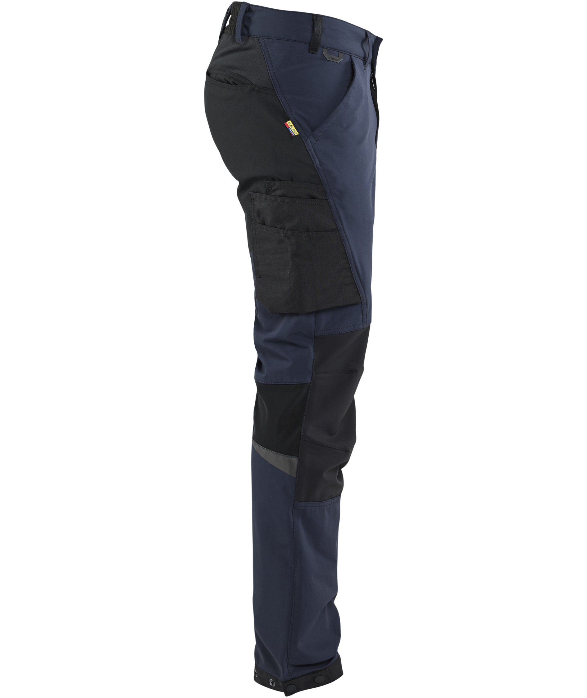 Bl&aring;kl&auml;der servicebyxa full stretch, Dark Marin/Svart, large image number 3