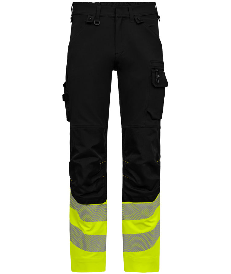 Engel Safety arbejdsbukser full stretch, Sort/Hi-Vis Gul, Sort/Hi-Vis Gul, large image number 0