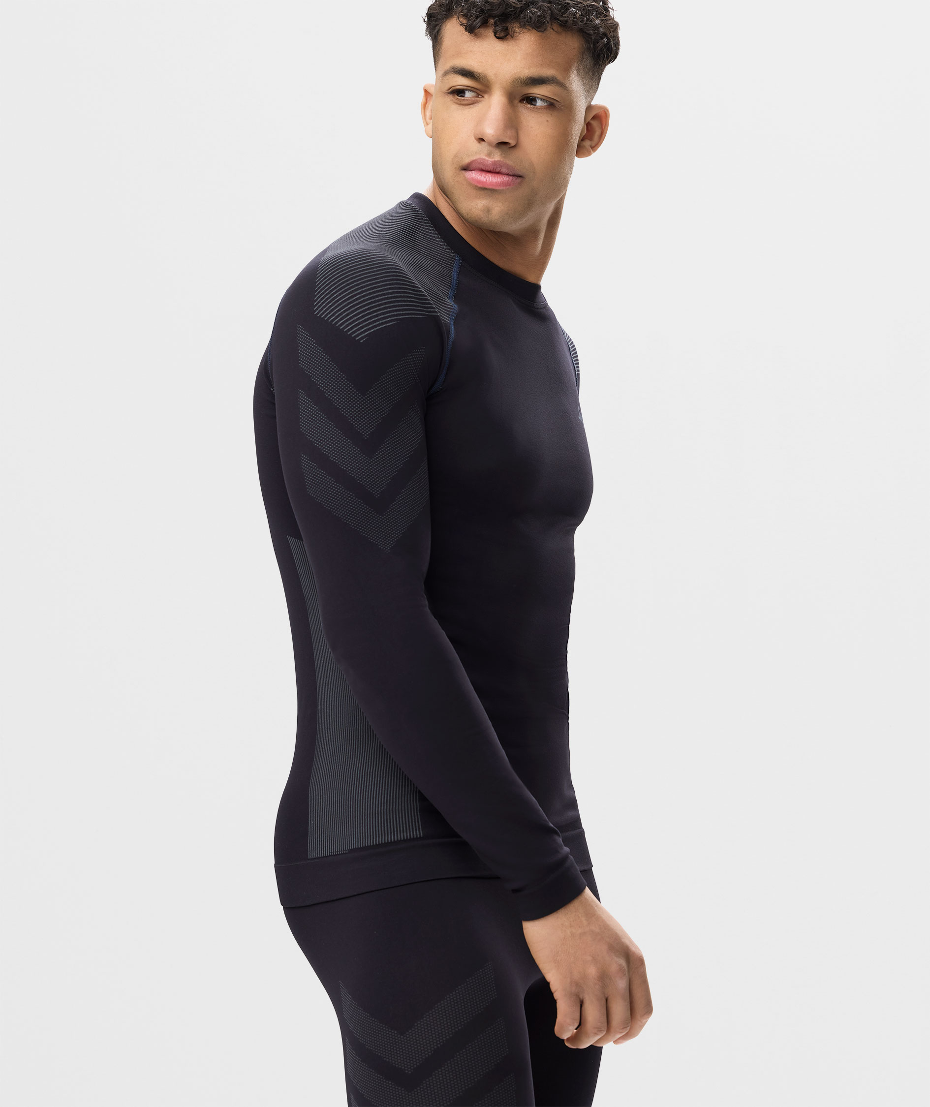 Snickers baselayer genser 9491, Black/Grey, large image number 5
