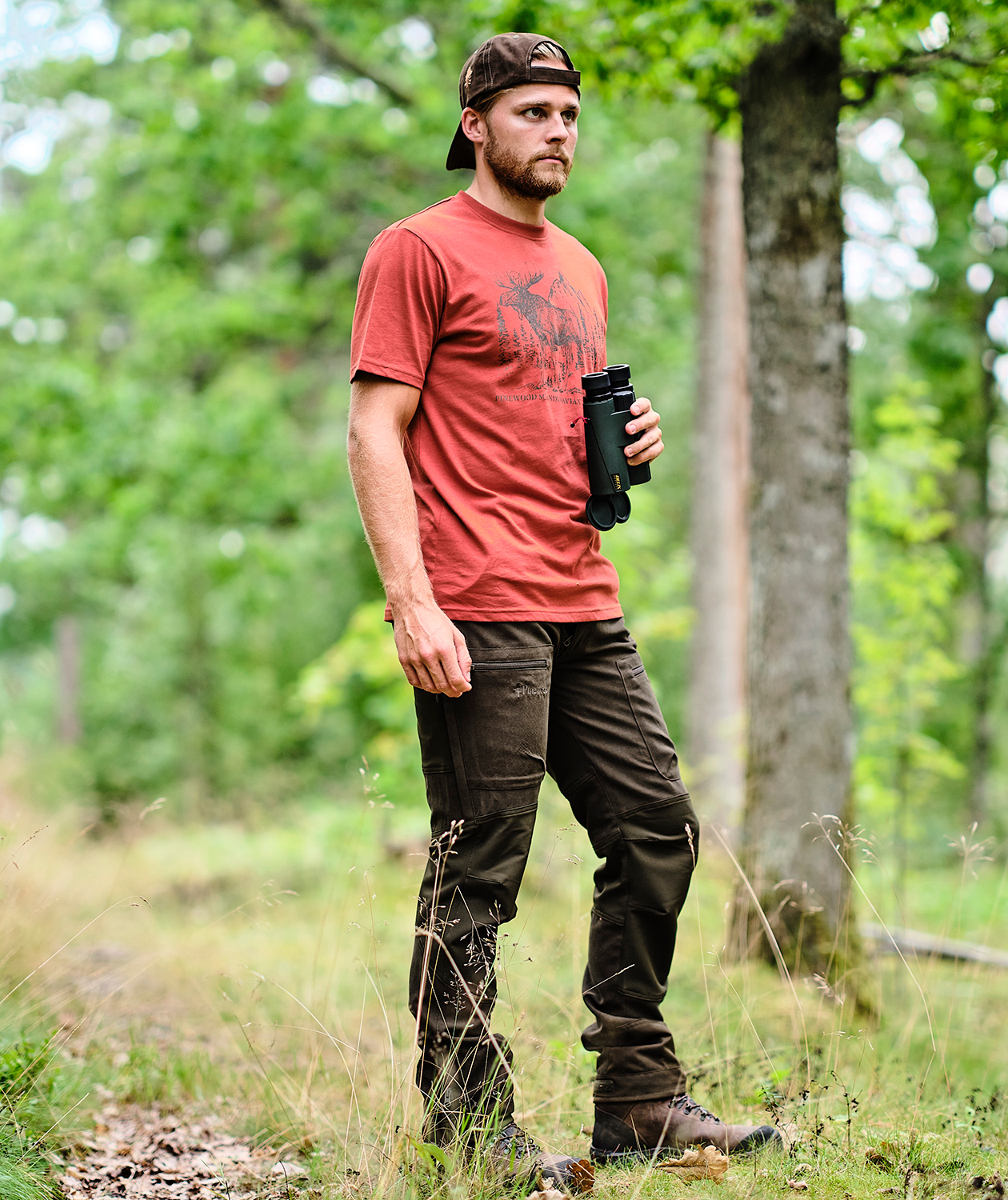 Pinewood Caribou Hunt bukser, Mossgreen/ Dark Mossgreen, large image number 1