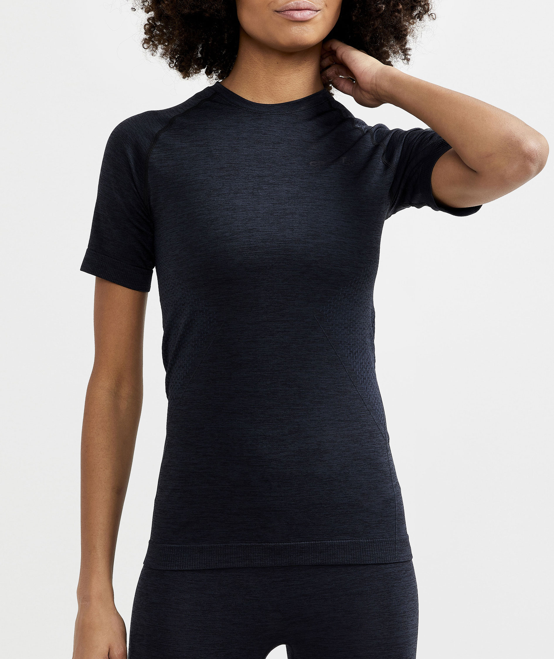 Craft CORE Dry Active Comfort women's short-sleeved baselayer pullover, Black, large image number 3