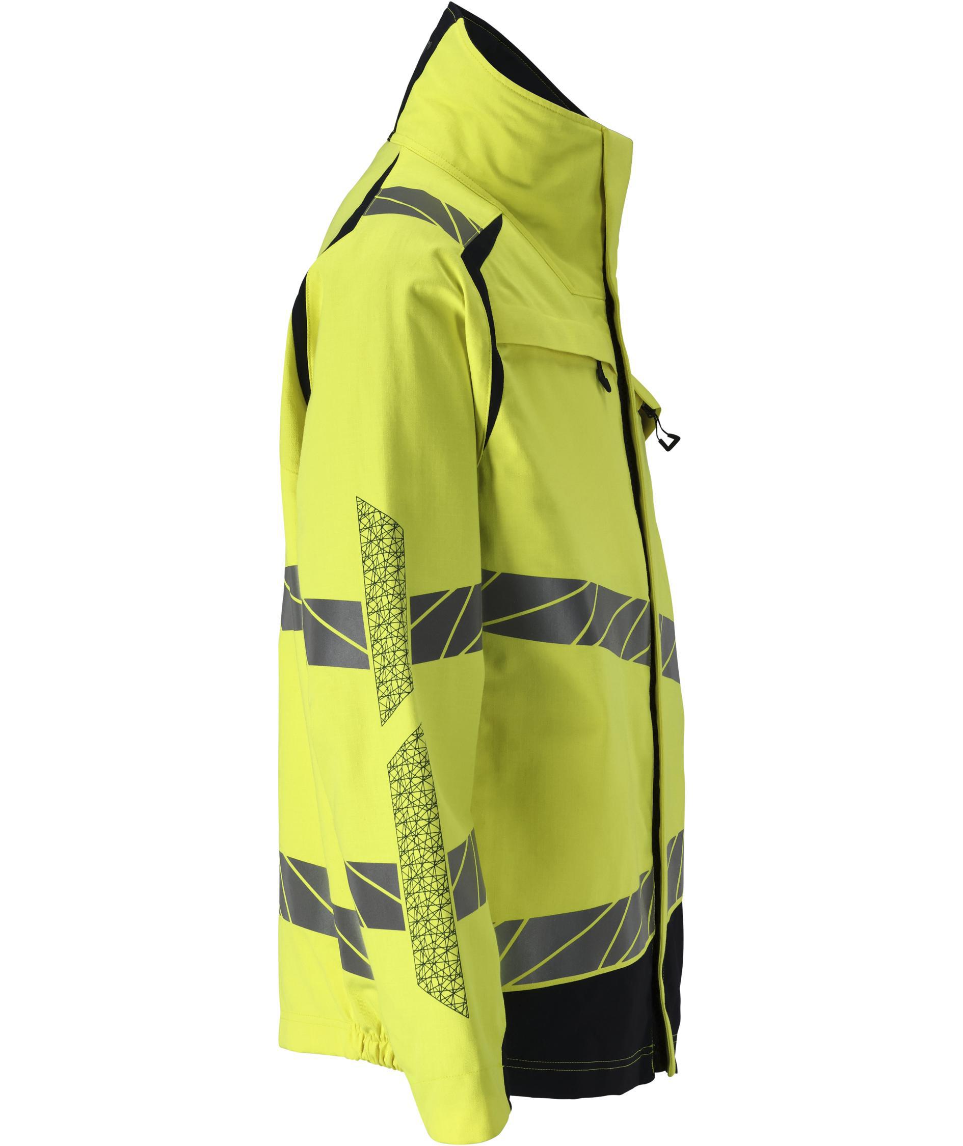 Mascot Accelerate Multisafe jakke, Hi-Vis Gul/M&oslash;rk Marine, large image number 2