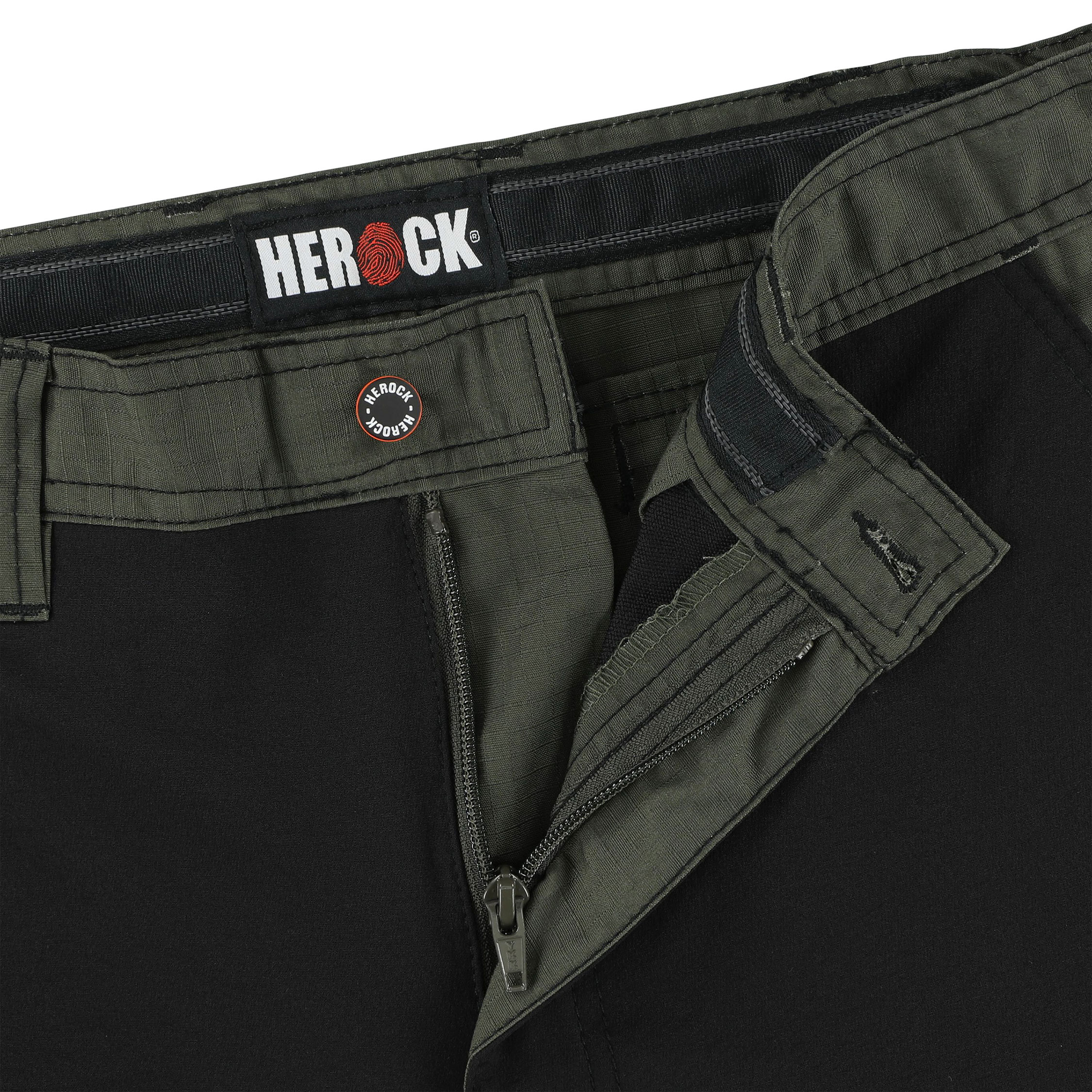 HEROCK Hector work trousers, Dark Khaki/Black, large image number 4