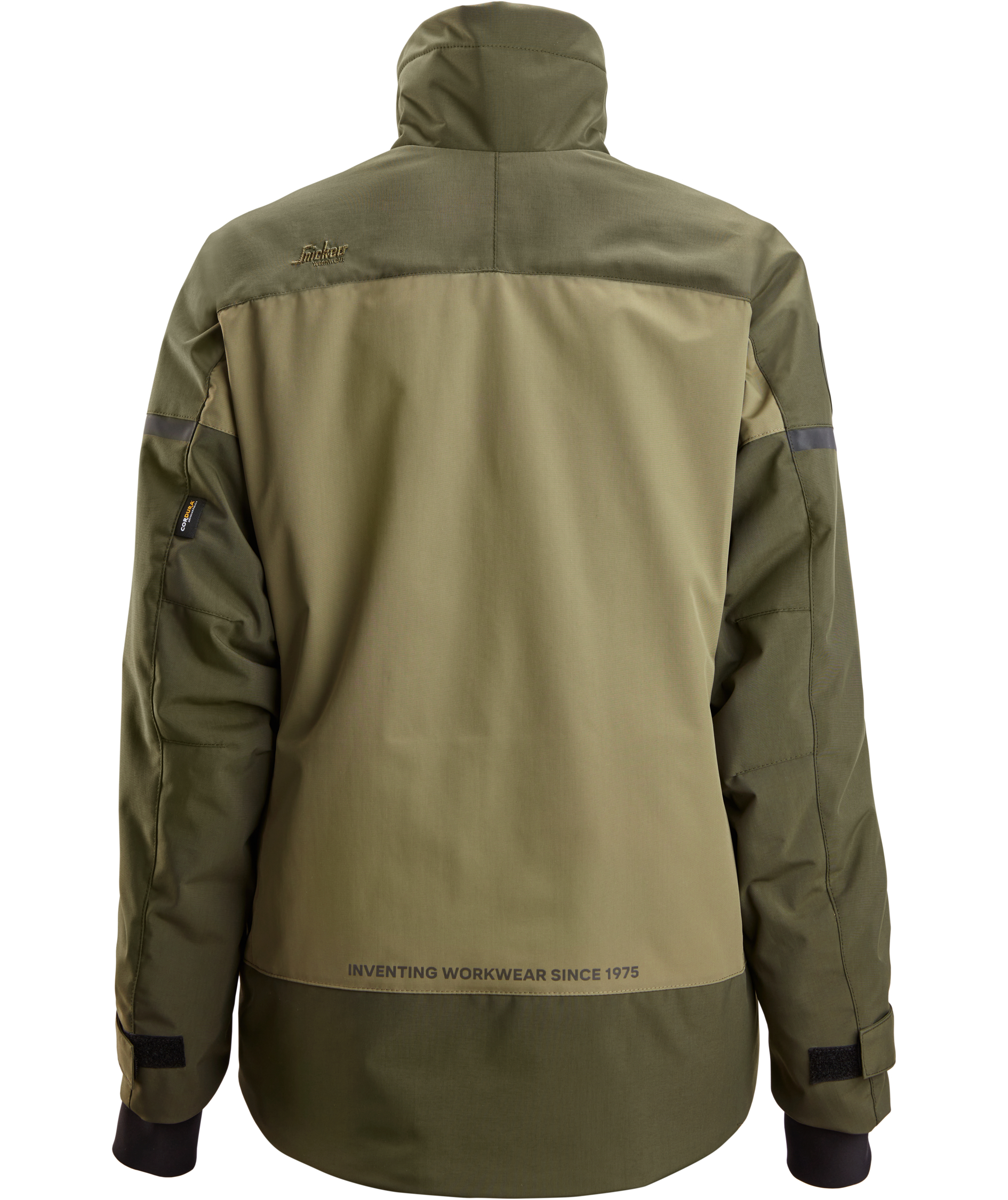Snickers AllroundWork women's winter jacket 1117, Khaki Green/Dark Khaki Green