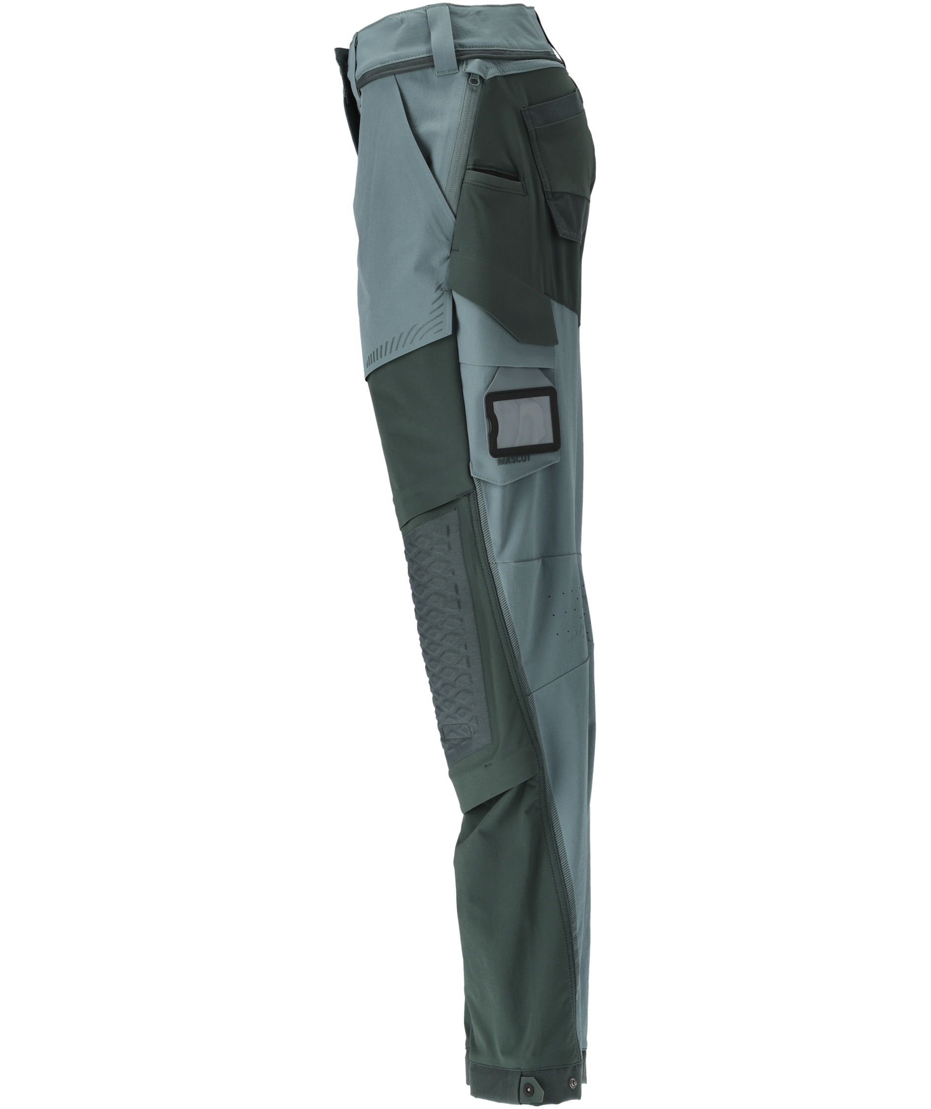 Mascot Customized diamond fit dame arbejdsbukser full stretch, Lys skovgr&oslash;n/Skovgr&oslash;n, large image number 3