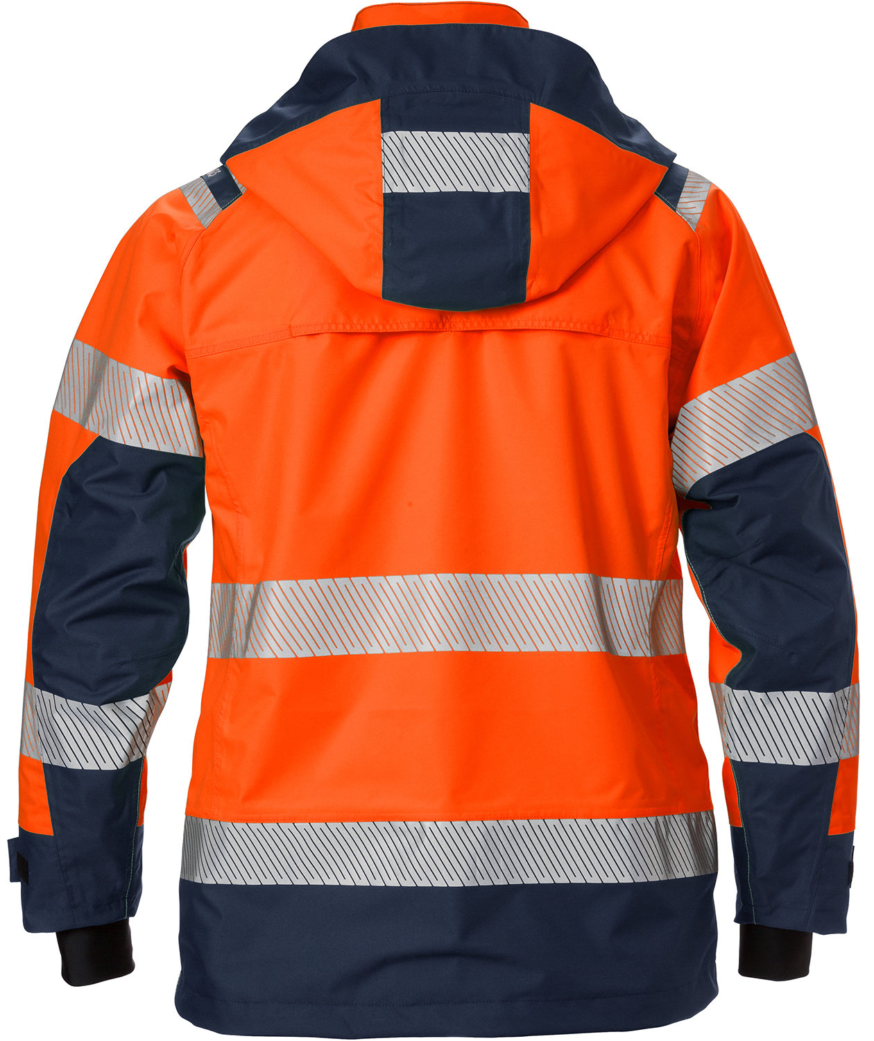 Fristads Airtech dame skalljakke 4518, Hi-vis Oransje/Marinebl&aring;