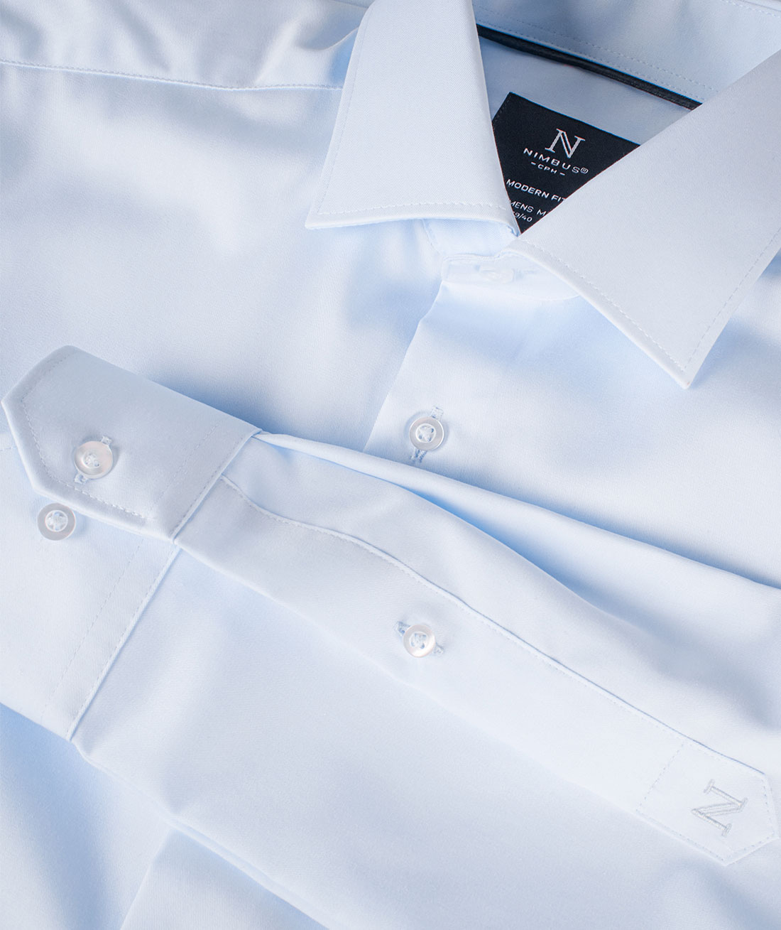 Nimbus Portland Slim fit Hemd, Hellblau, large image number 6