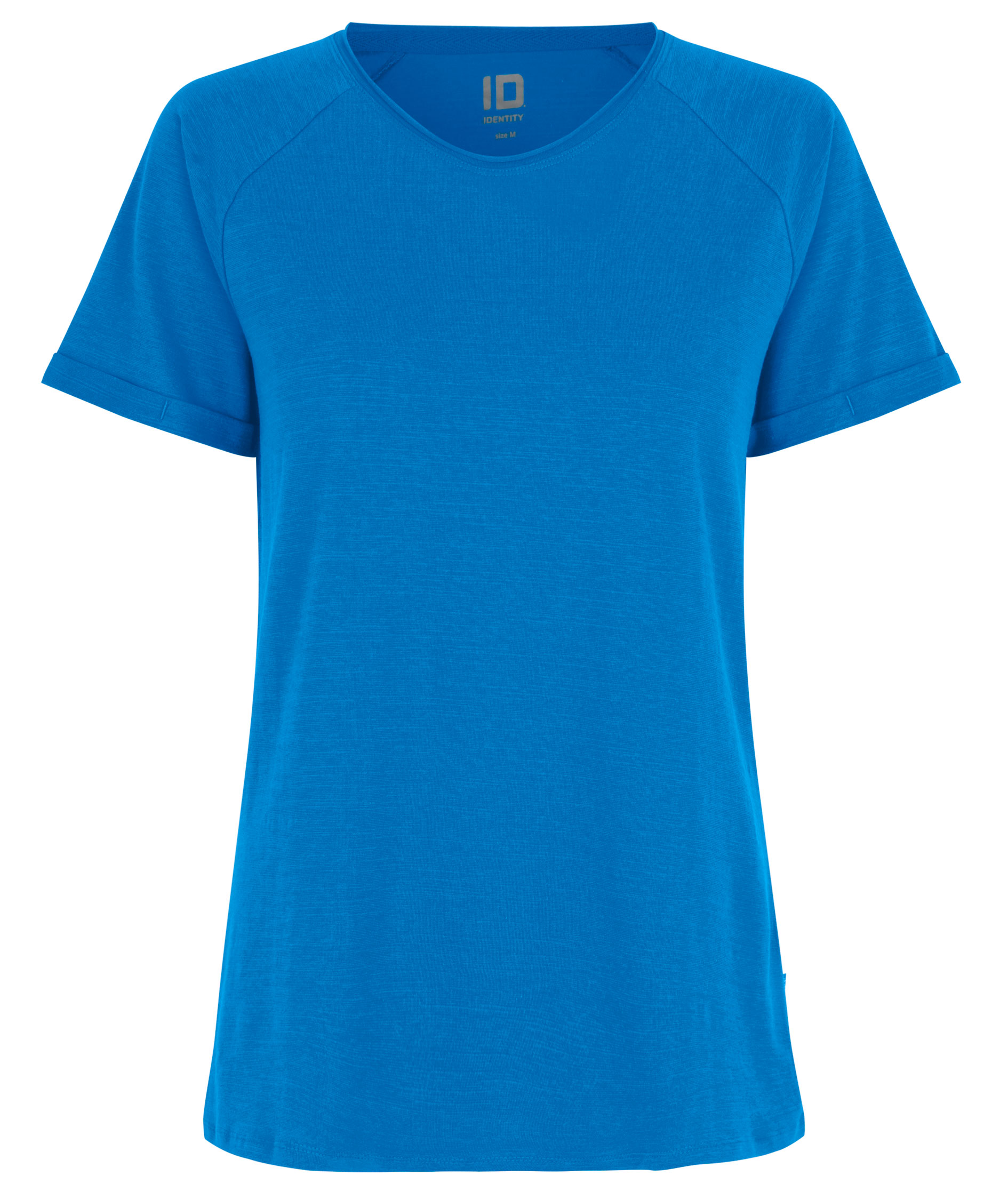 ID Core Slub dame T-skjorte, Bl&aring;