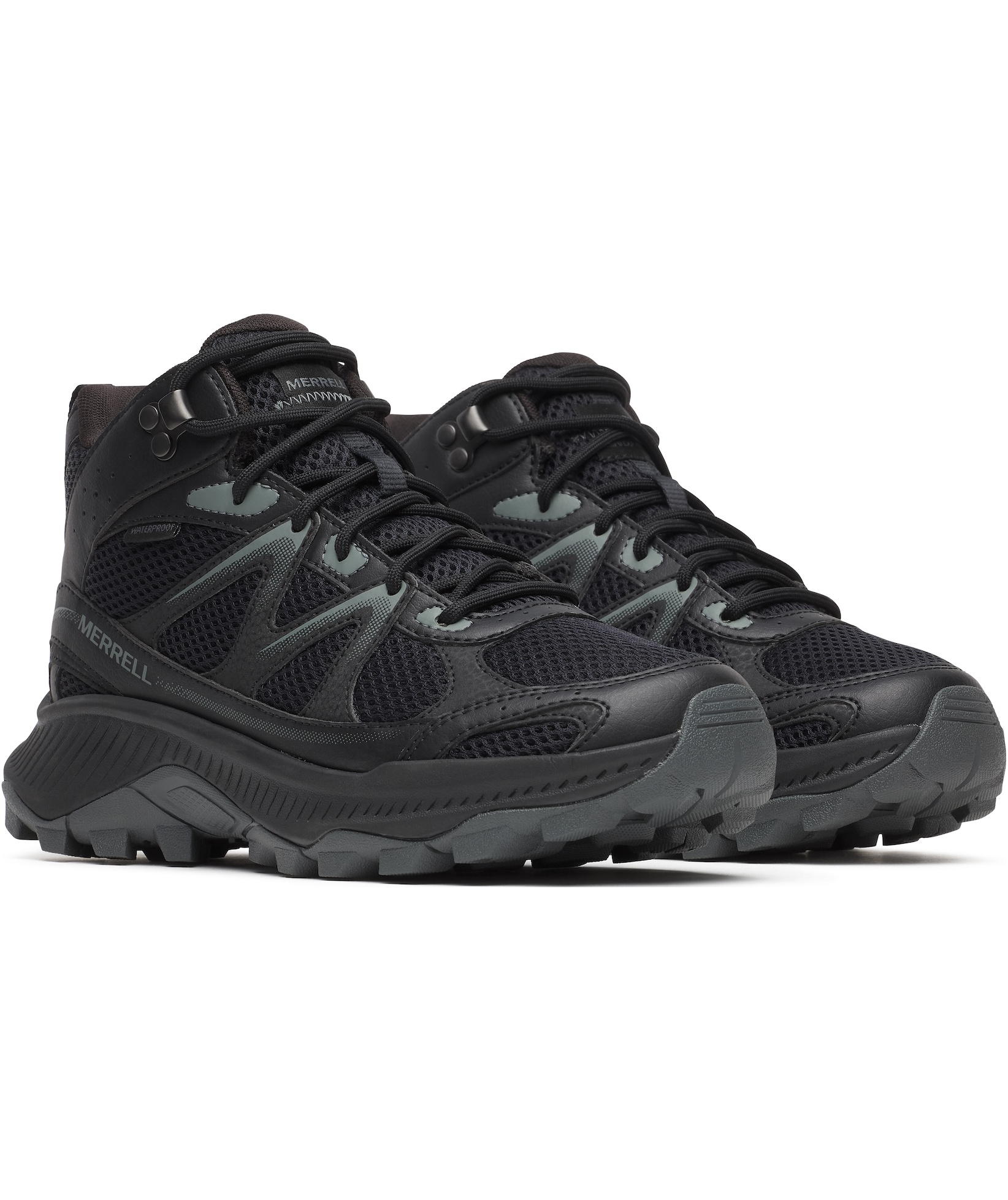 Merrell Tempo EXP MID WP damen Wanderstiefeletten, Black/Alloy