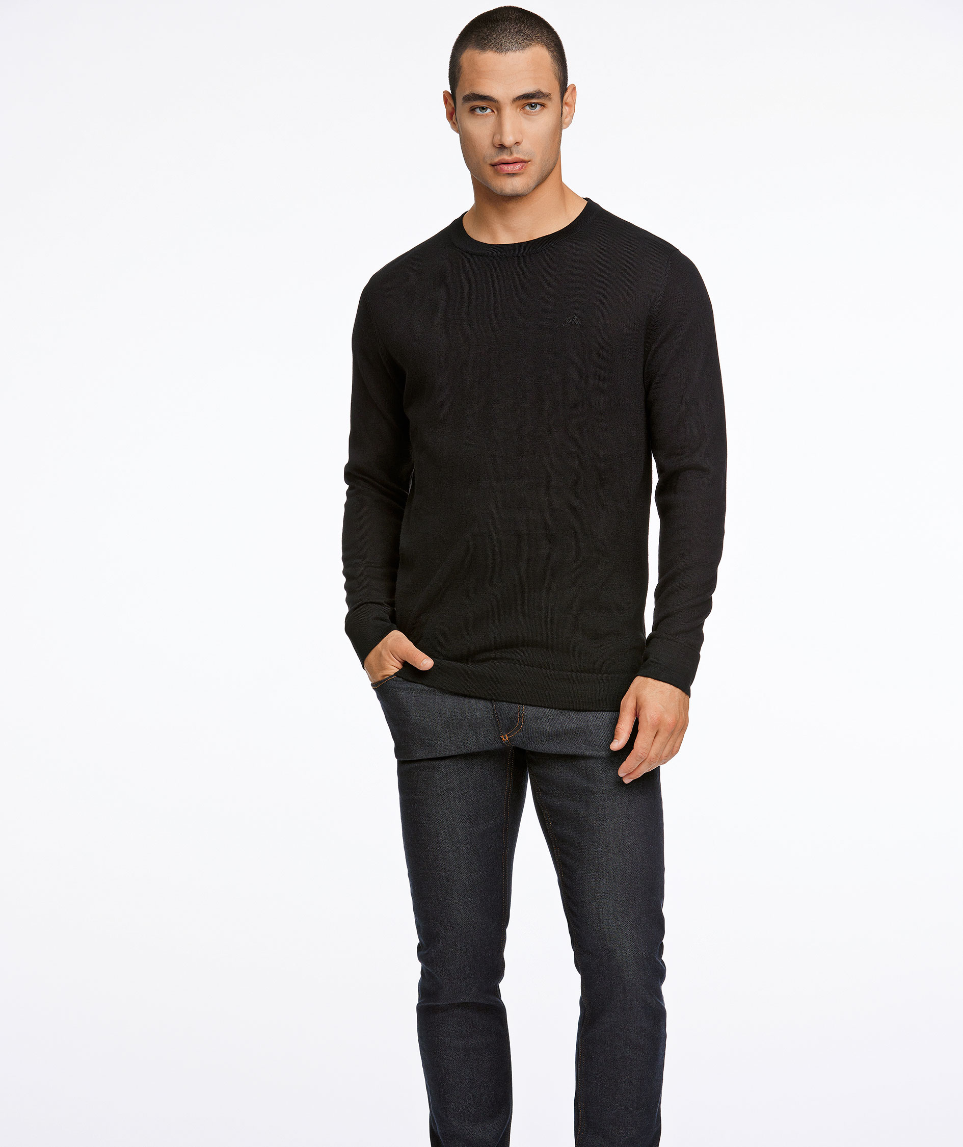 Lindbergh med merinoull, Black, large image number 1