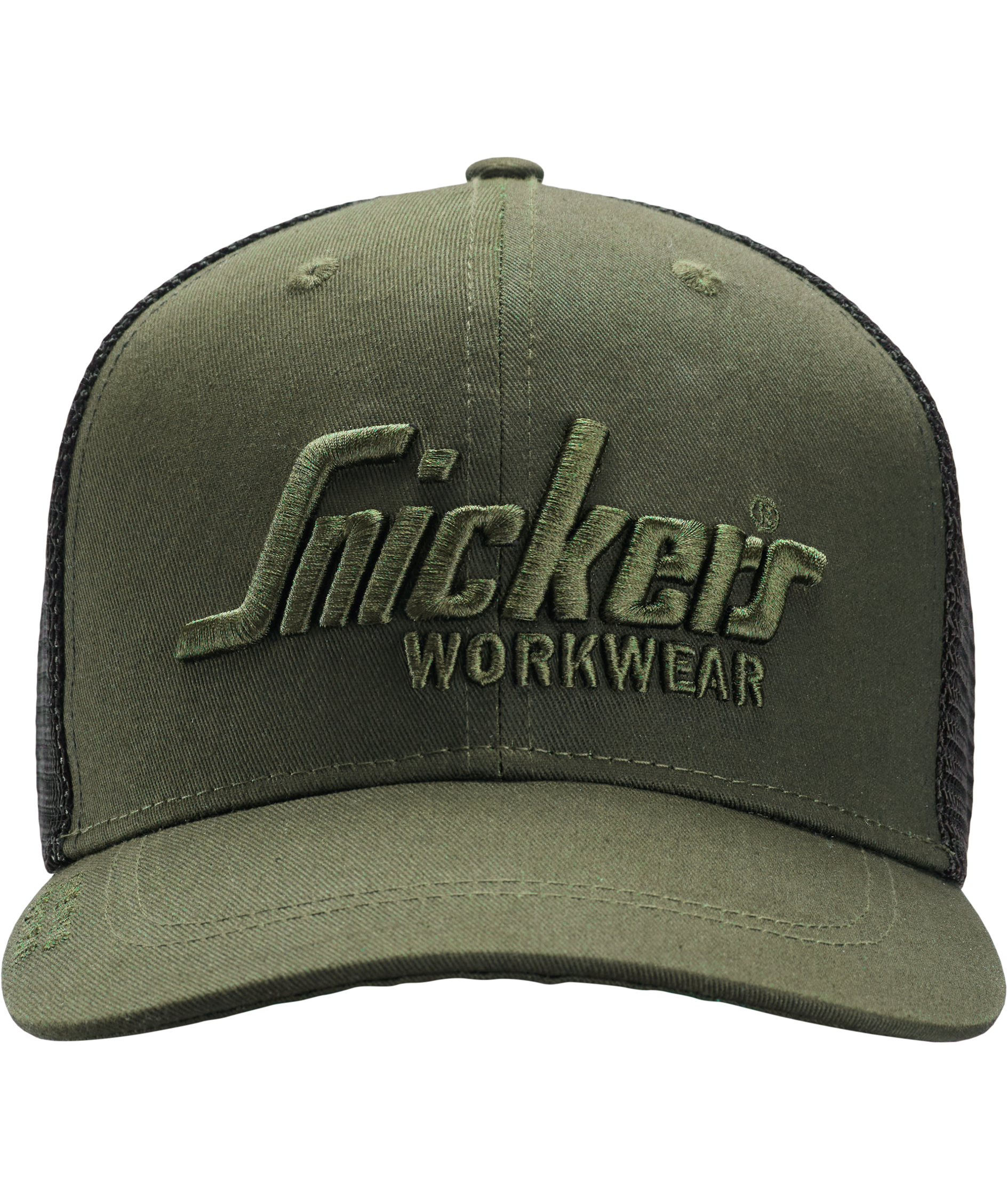 Snickers Trucker cap 9001, Khaki Green/Black, Khaki Green/Black, swatch