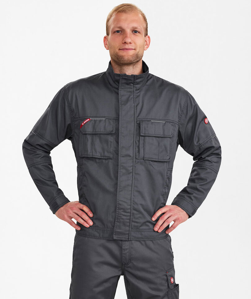 Engel Combat arbejdsjakke, Gr&aring;, large image number 1