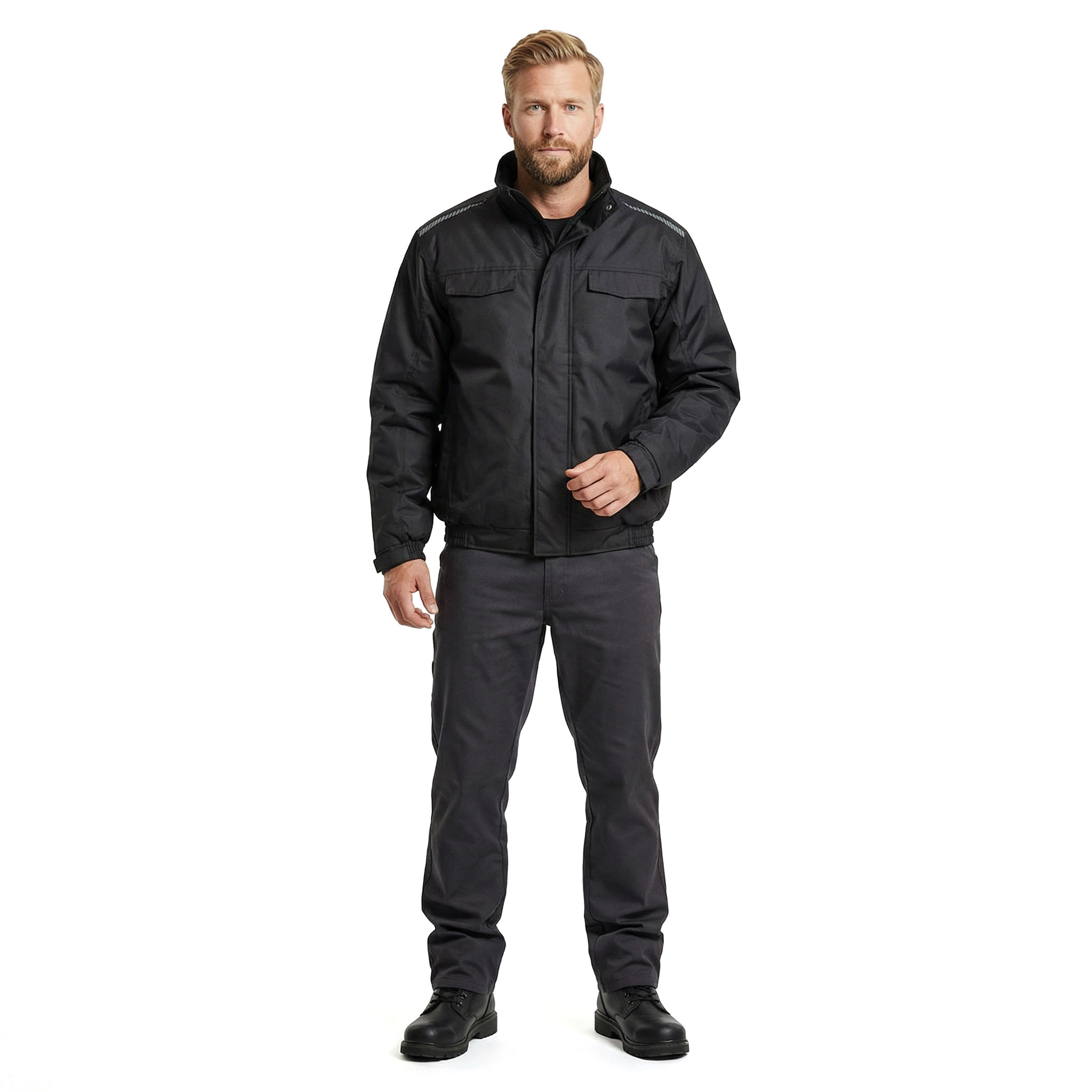 Westborn pilot jacket, Black, large image number 2