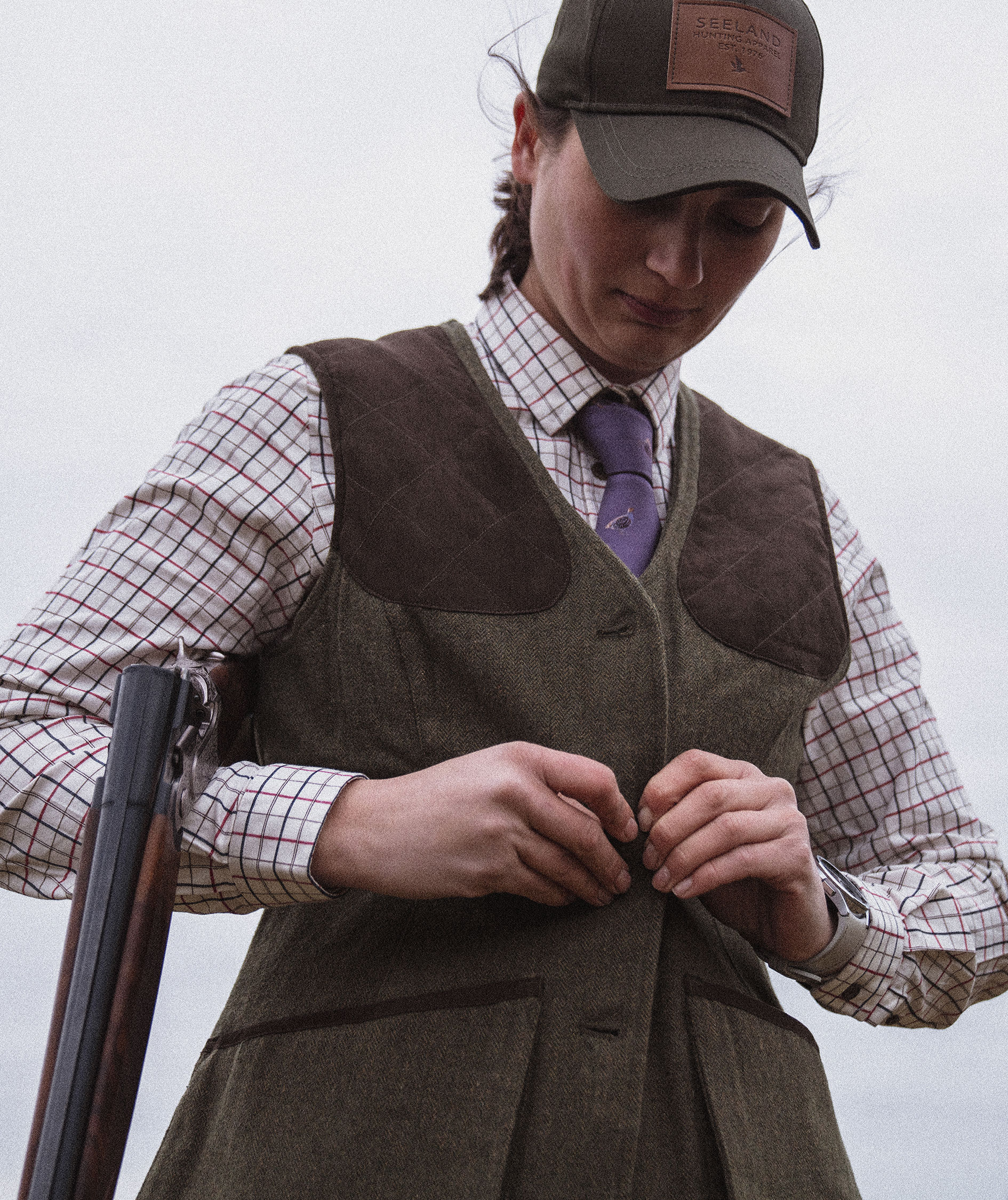 Seeland Hillside Harriet dame uldvest, Moss green, large image number 3