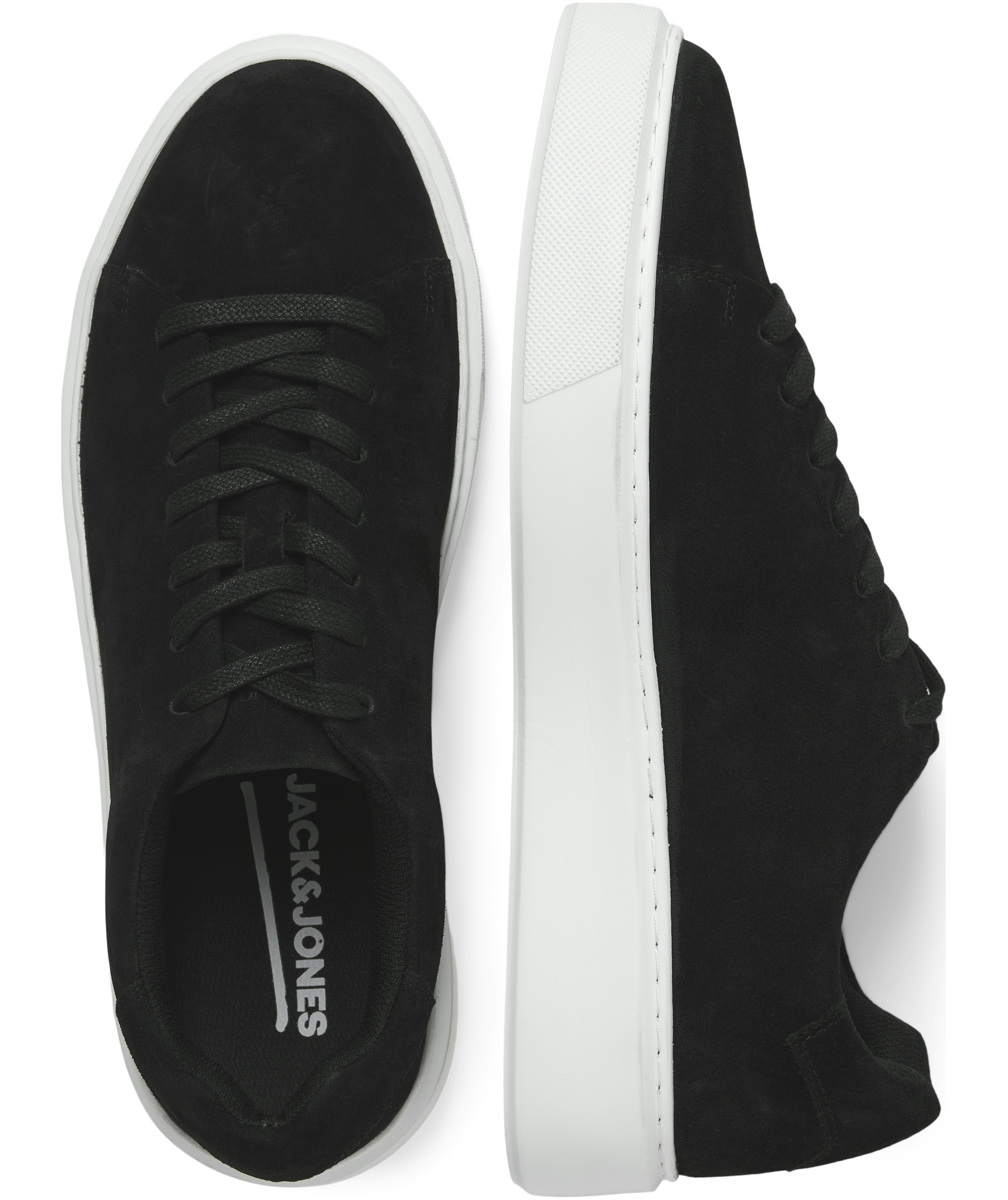 Jack & Jones JFWSTOCKHOLM sneakers, Black Suede, large image number 2