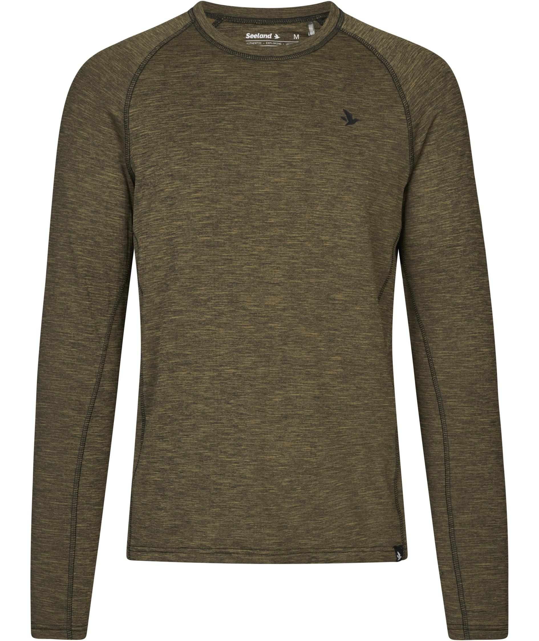 Seeland Peak Baselayer Sweater, Military Olive Melange